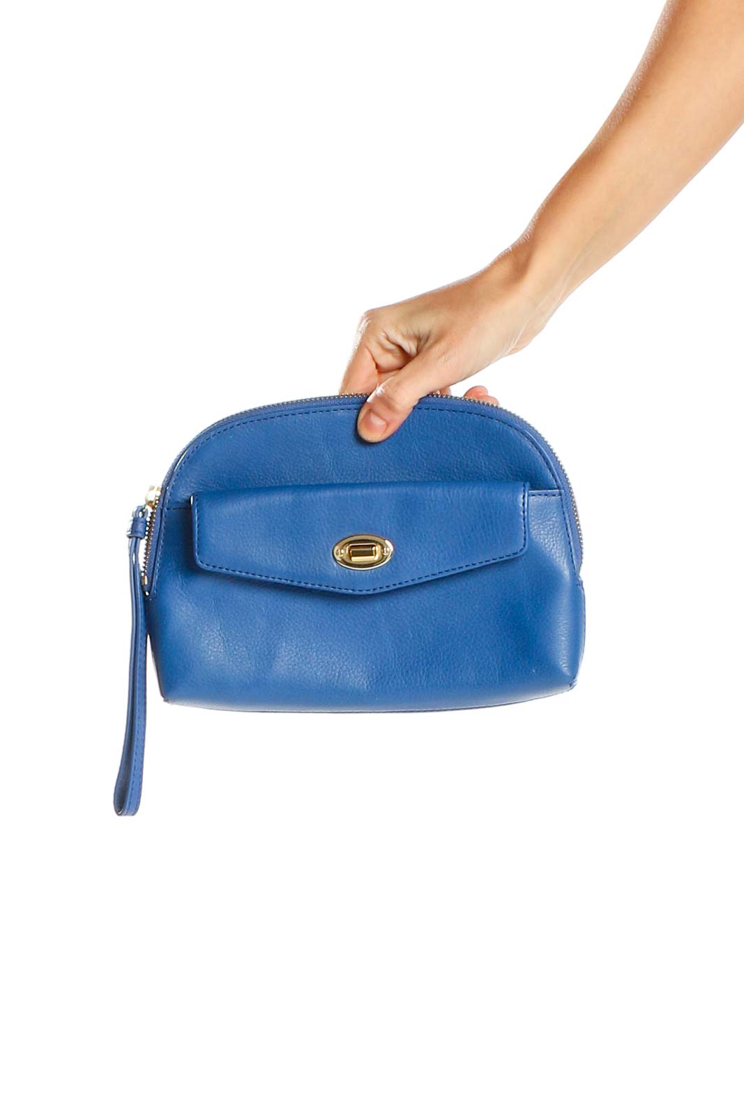 Blue Clutch Bag Front