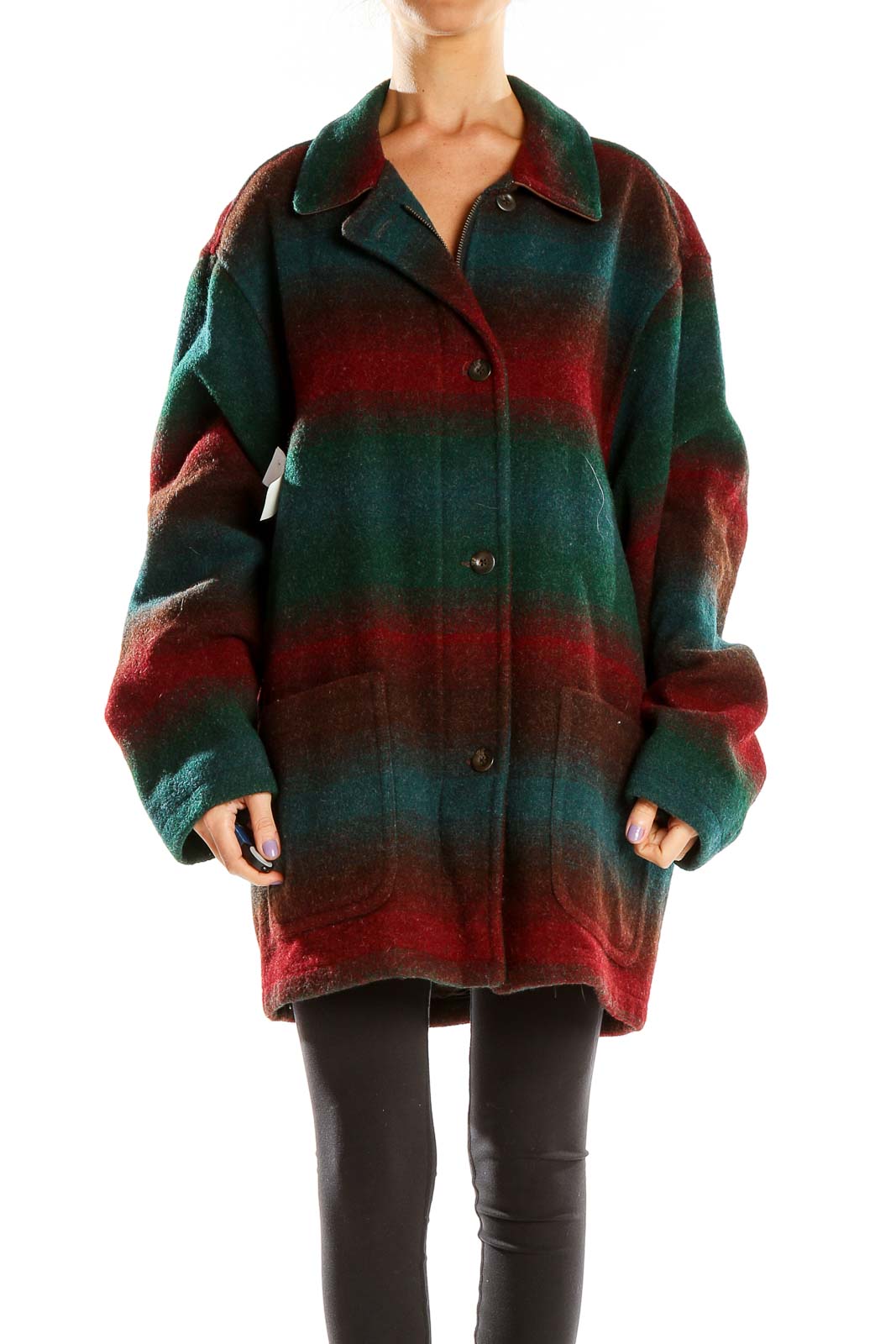 Green Red Coat Front