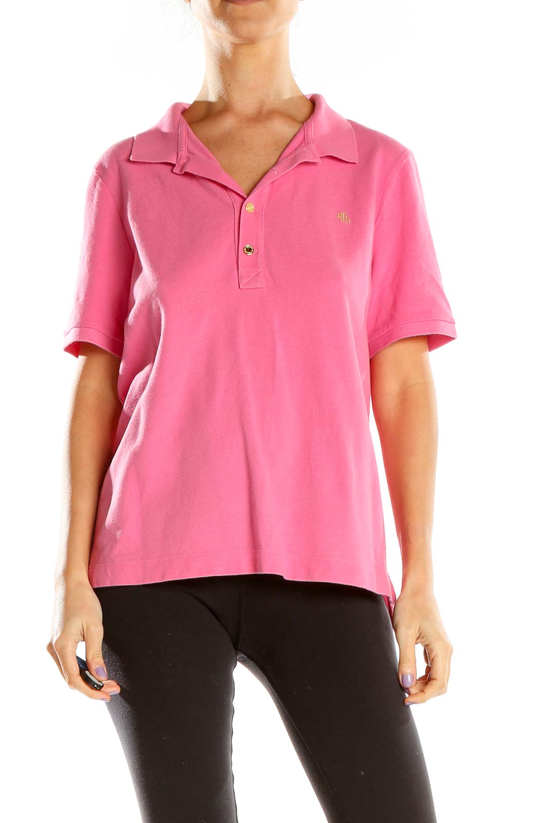 Pink Polo Shirt Front