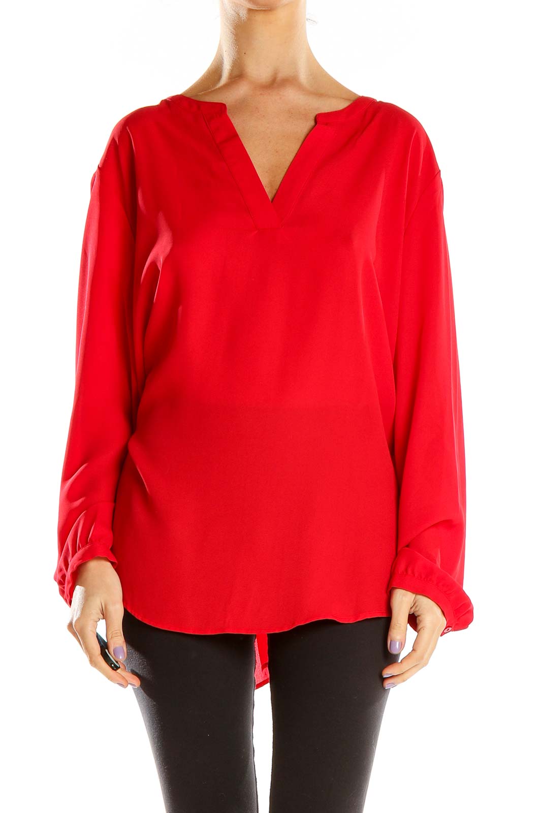 Red Blouse Front