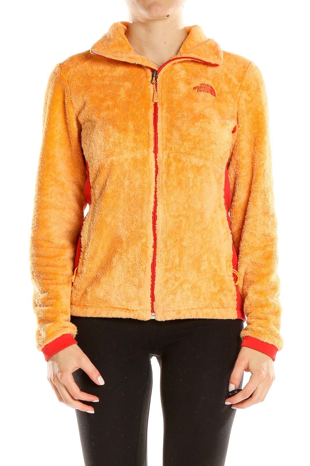 Orange Textured Jacket Front