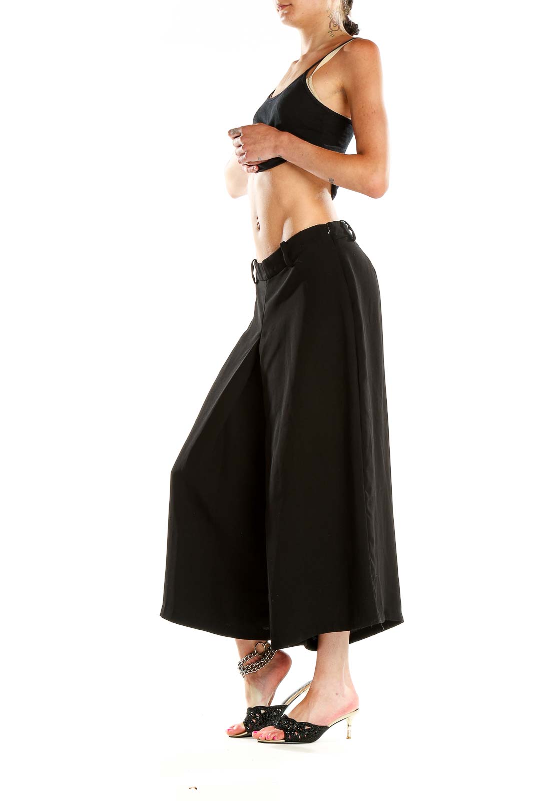 Cropped culottes, wide leg tango pants with ties. – Atelier Vertex