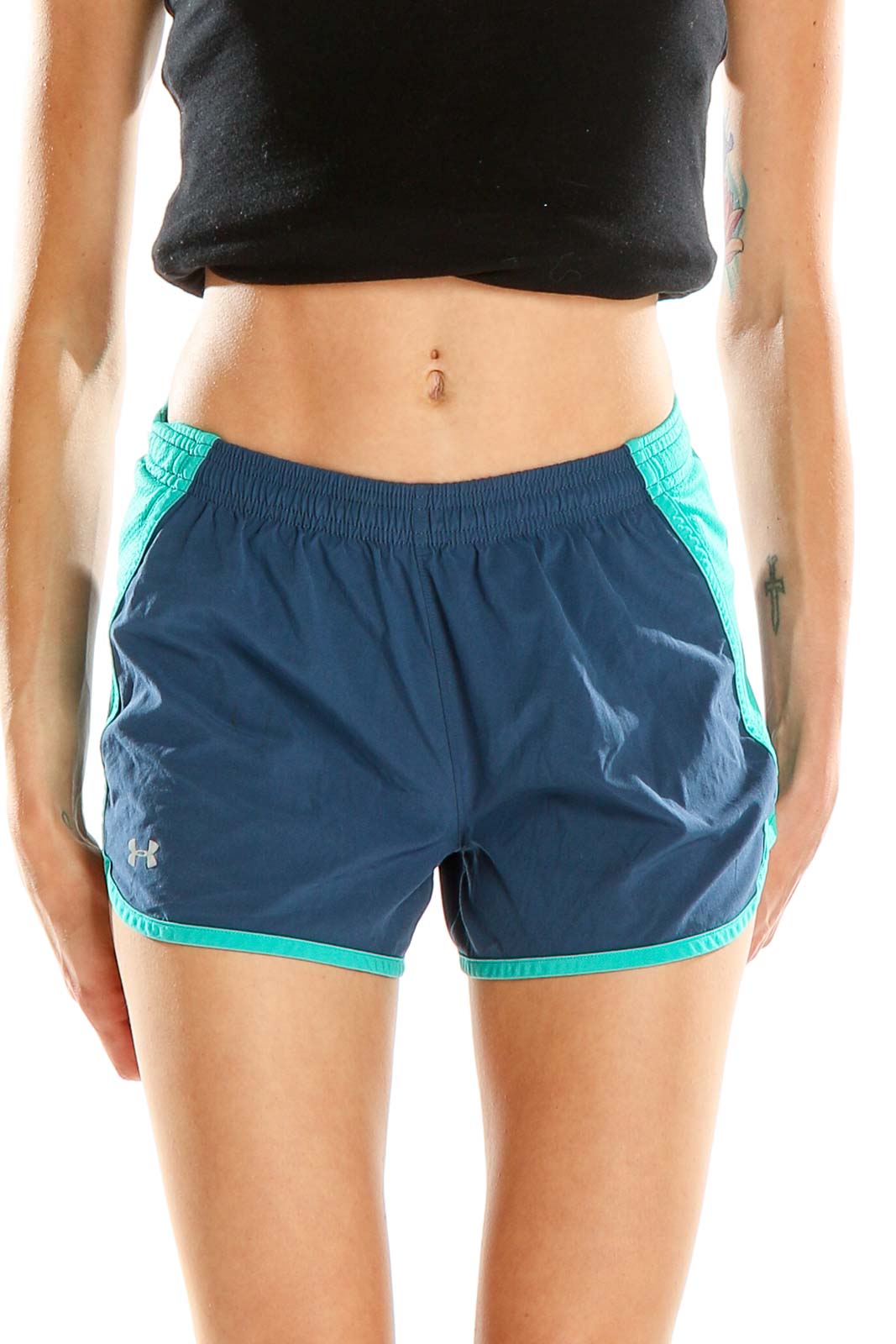 Blue Activewear Shorts Front