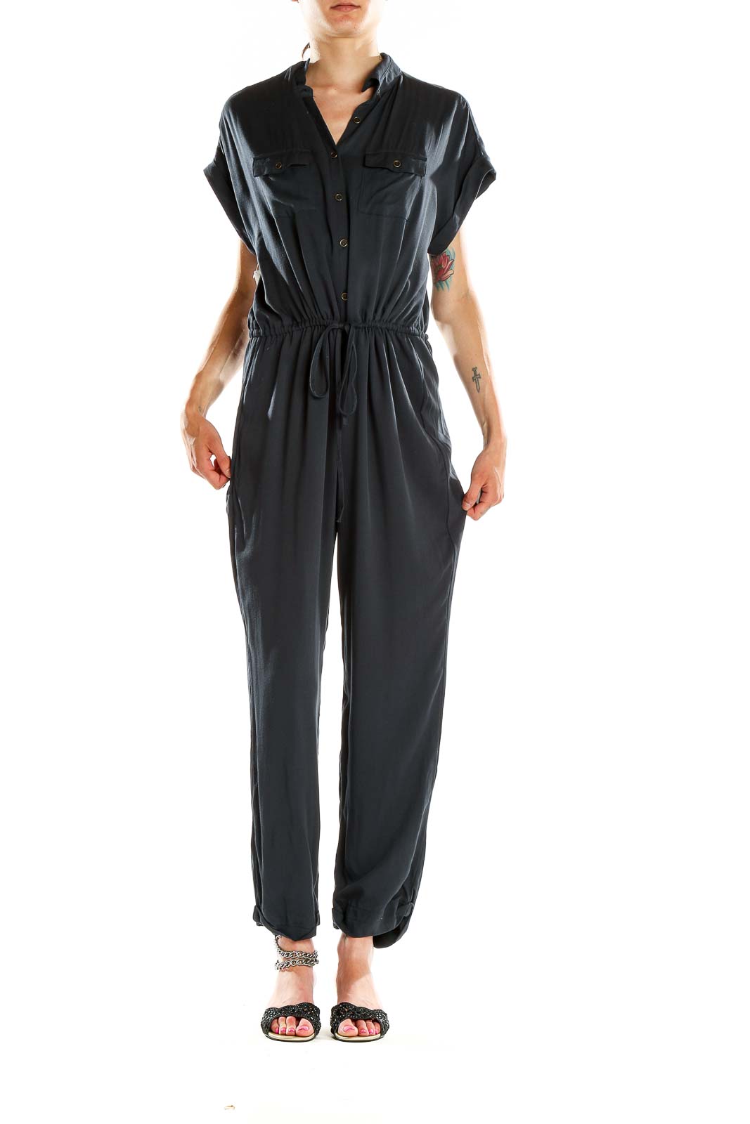 Shine Star - Blue Jumpsuit Rayon