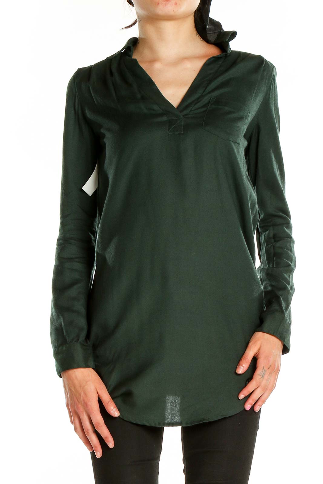 Green Tunic Top Front