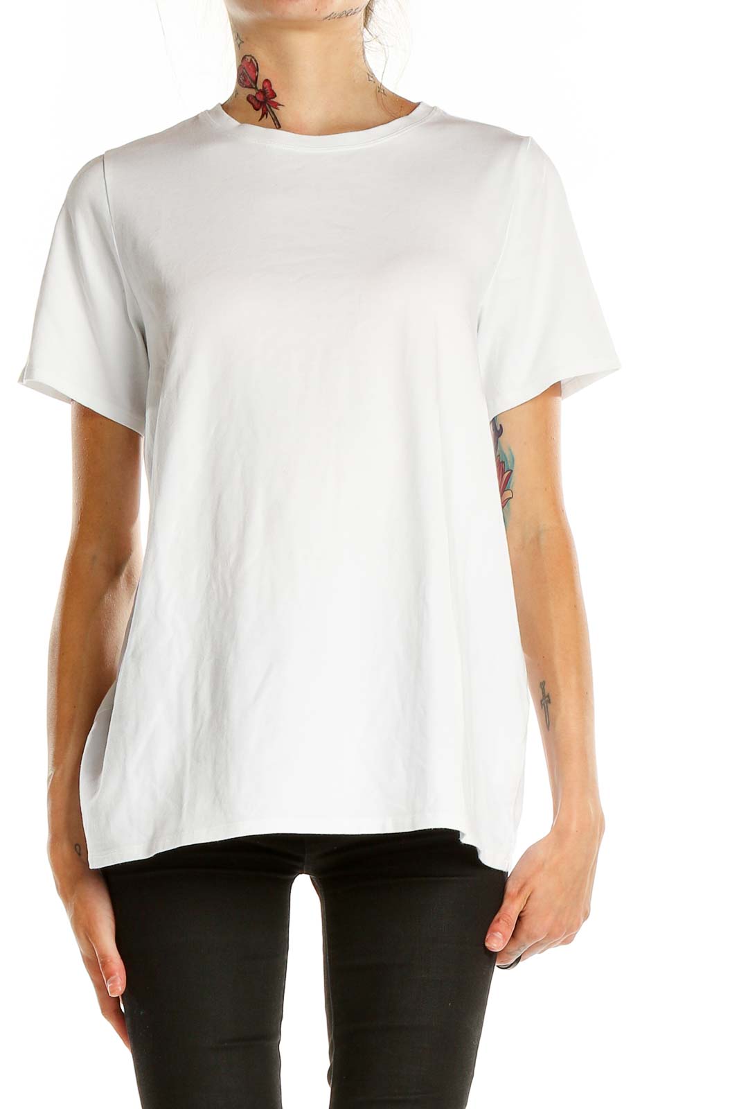 White Casual Shirt Front