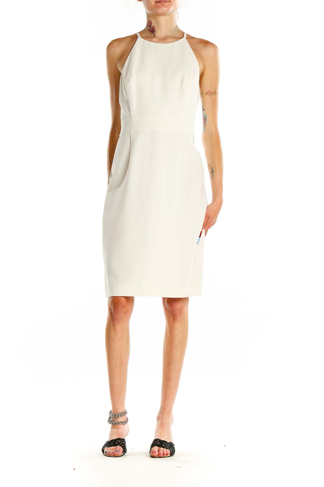 White sheath dress store banana republic