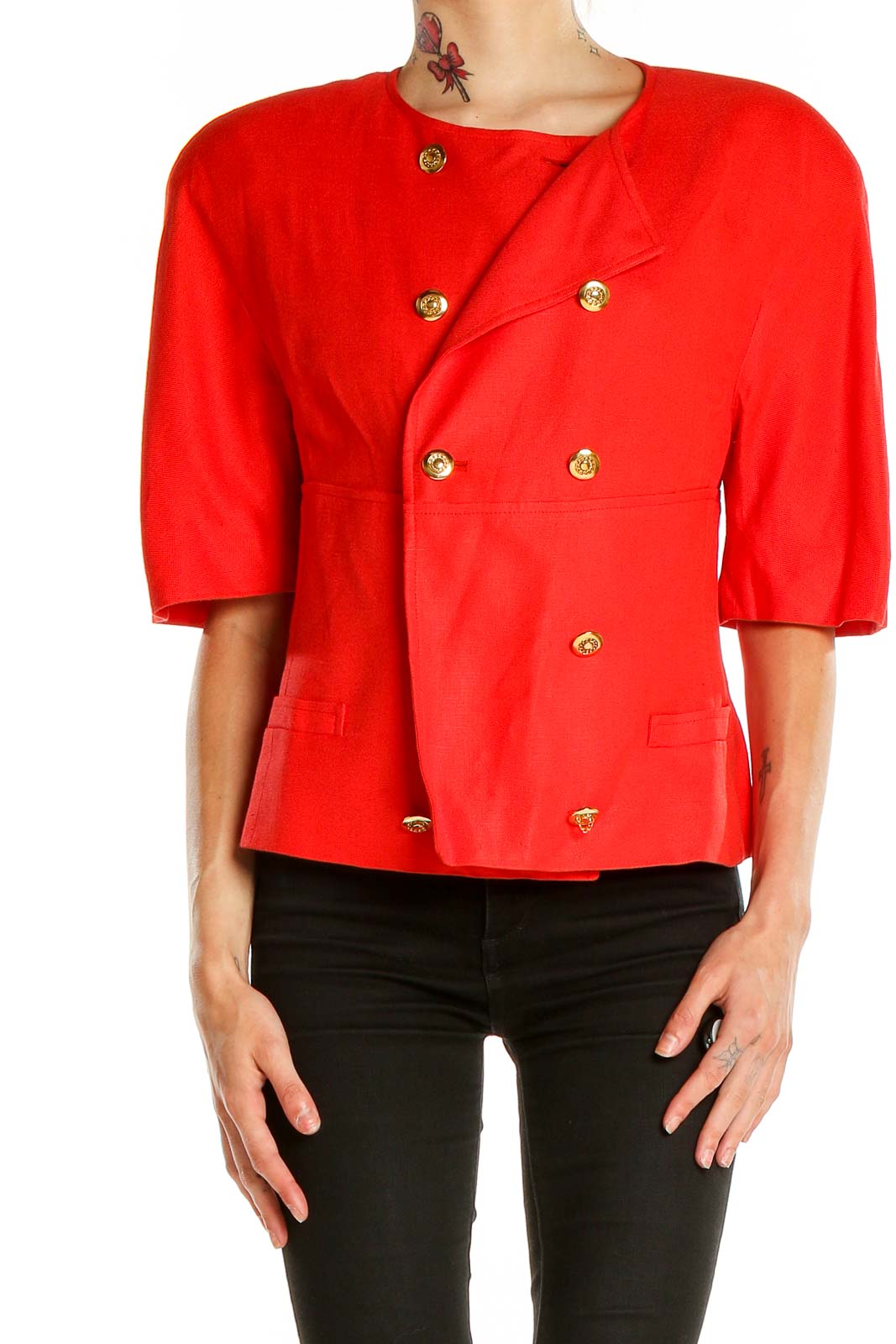 Red Vintage Jacket Front