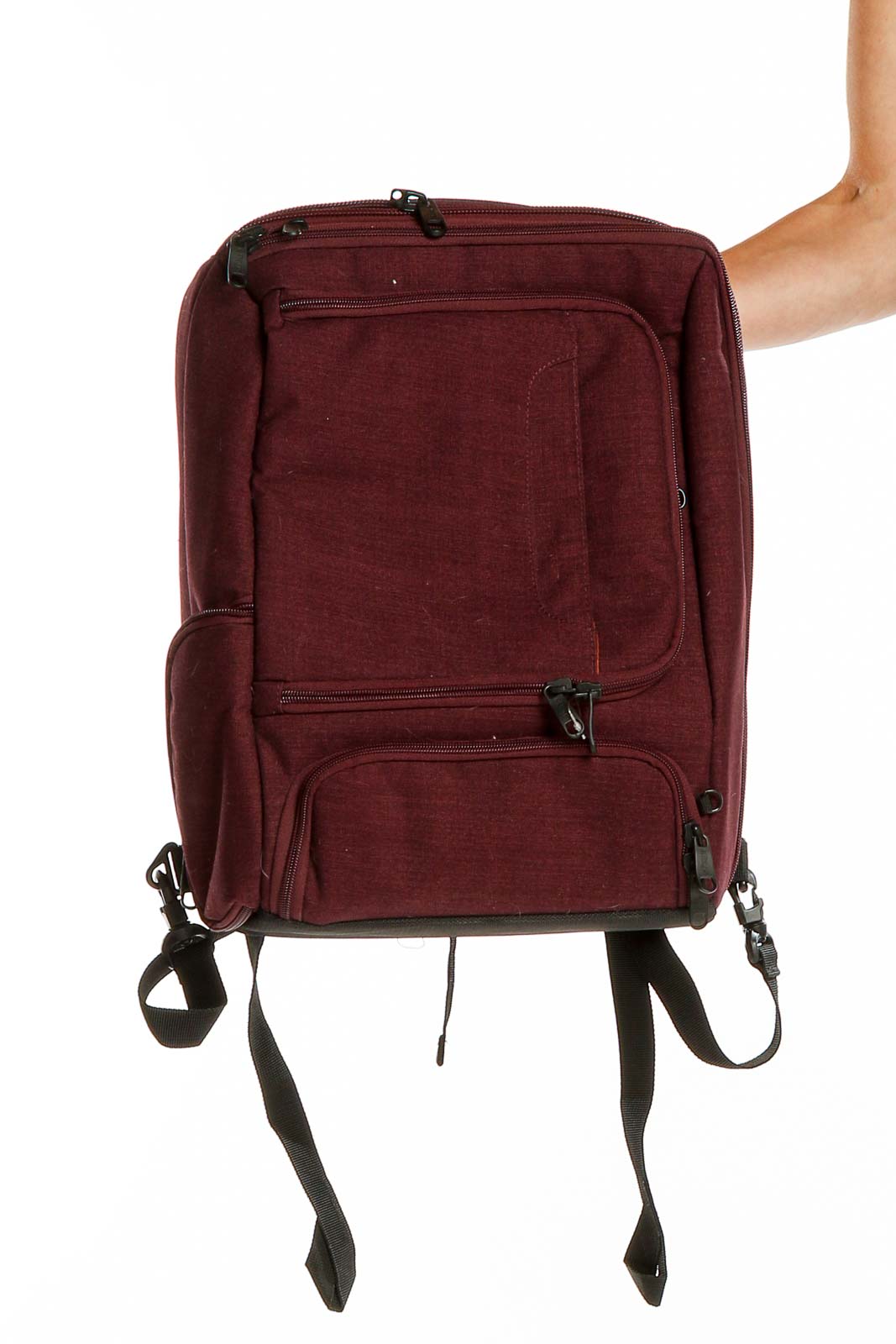 Maroon Smart Backpack Front