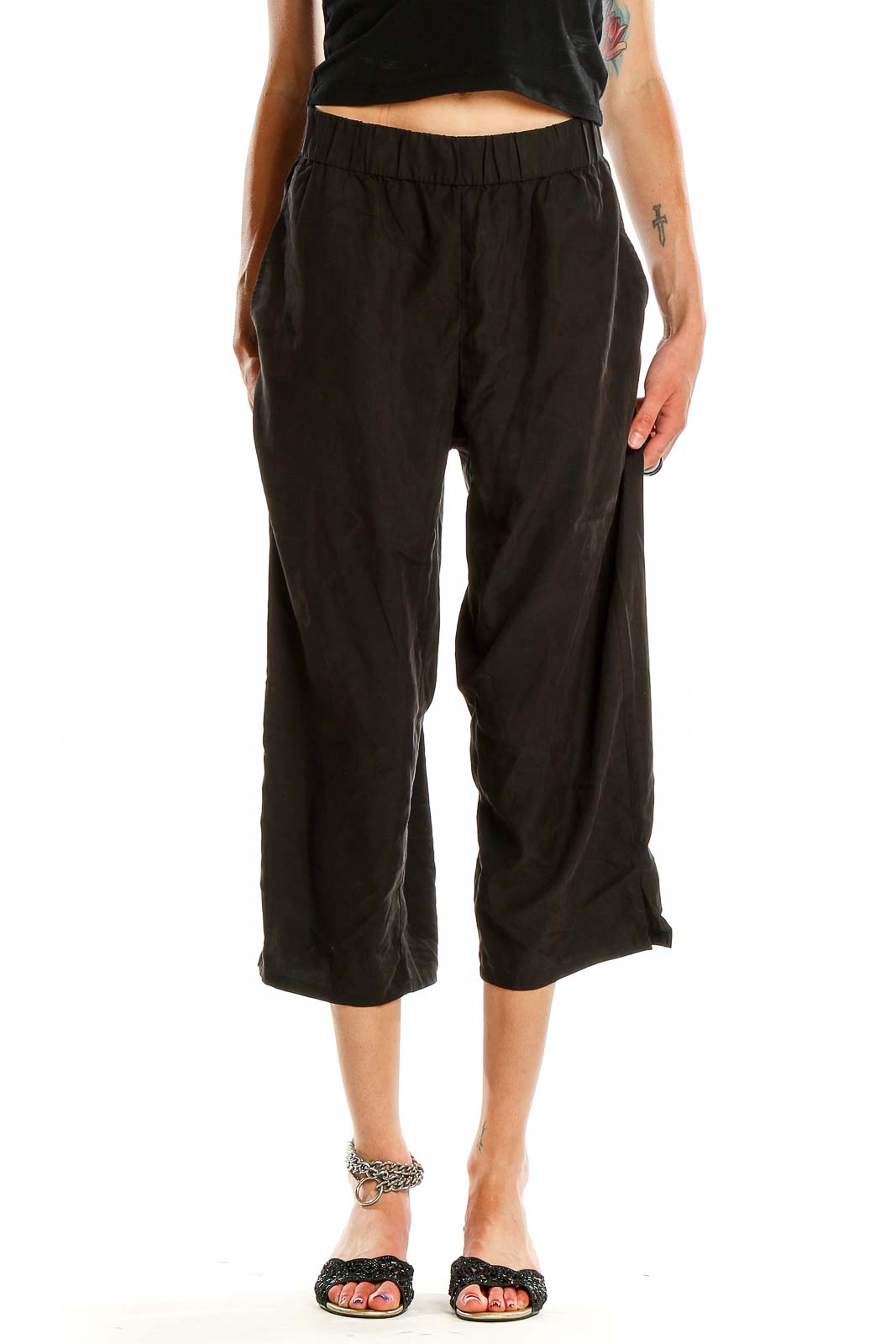 Black Casual Pants Front