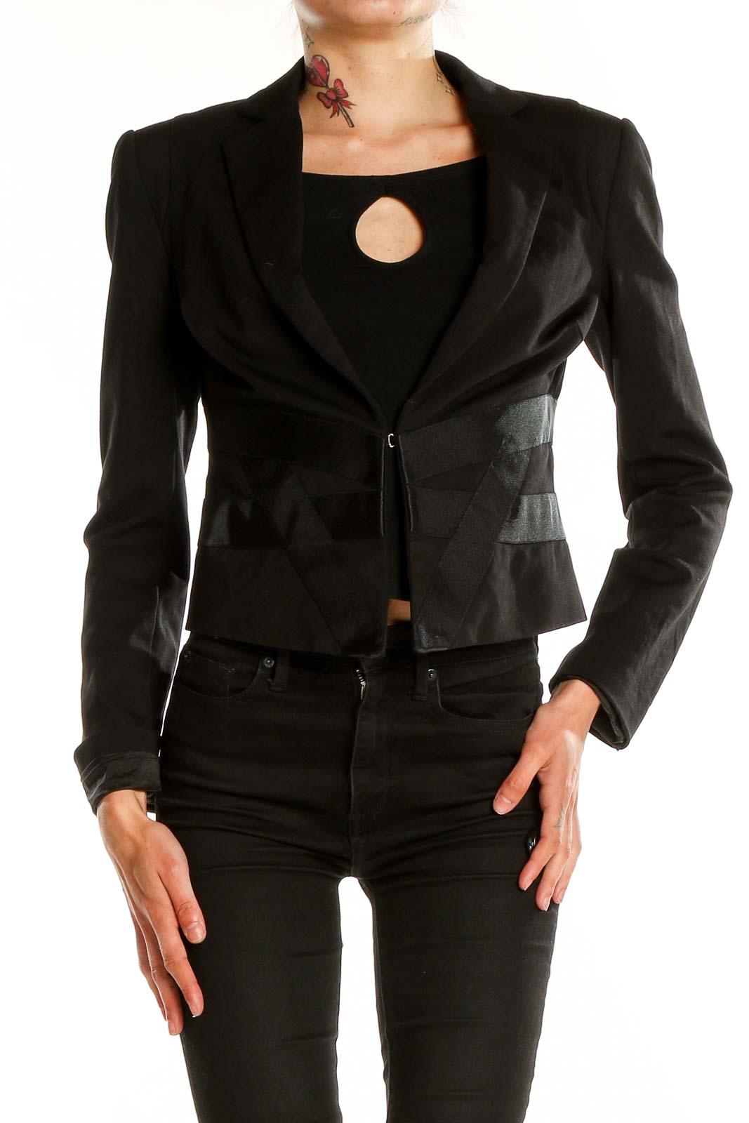 Bebe black 2025 leather jacket