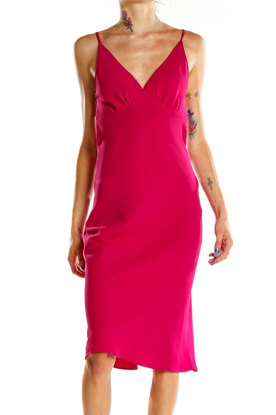 Pink Cocktail Dres Front