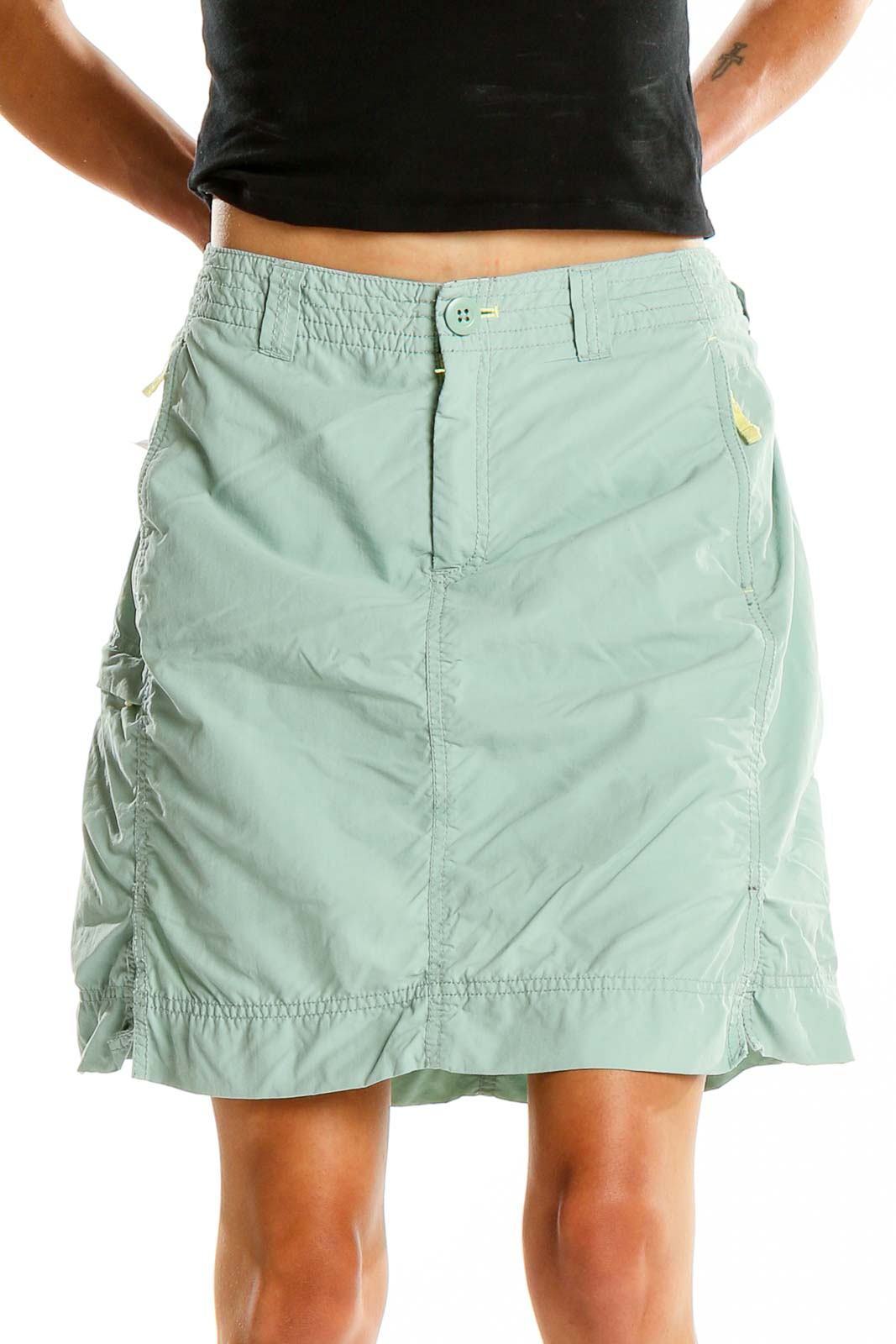 Green Activewear Skirt Front