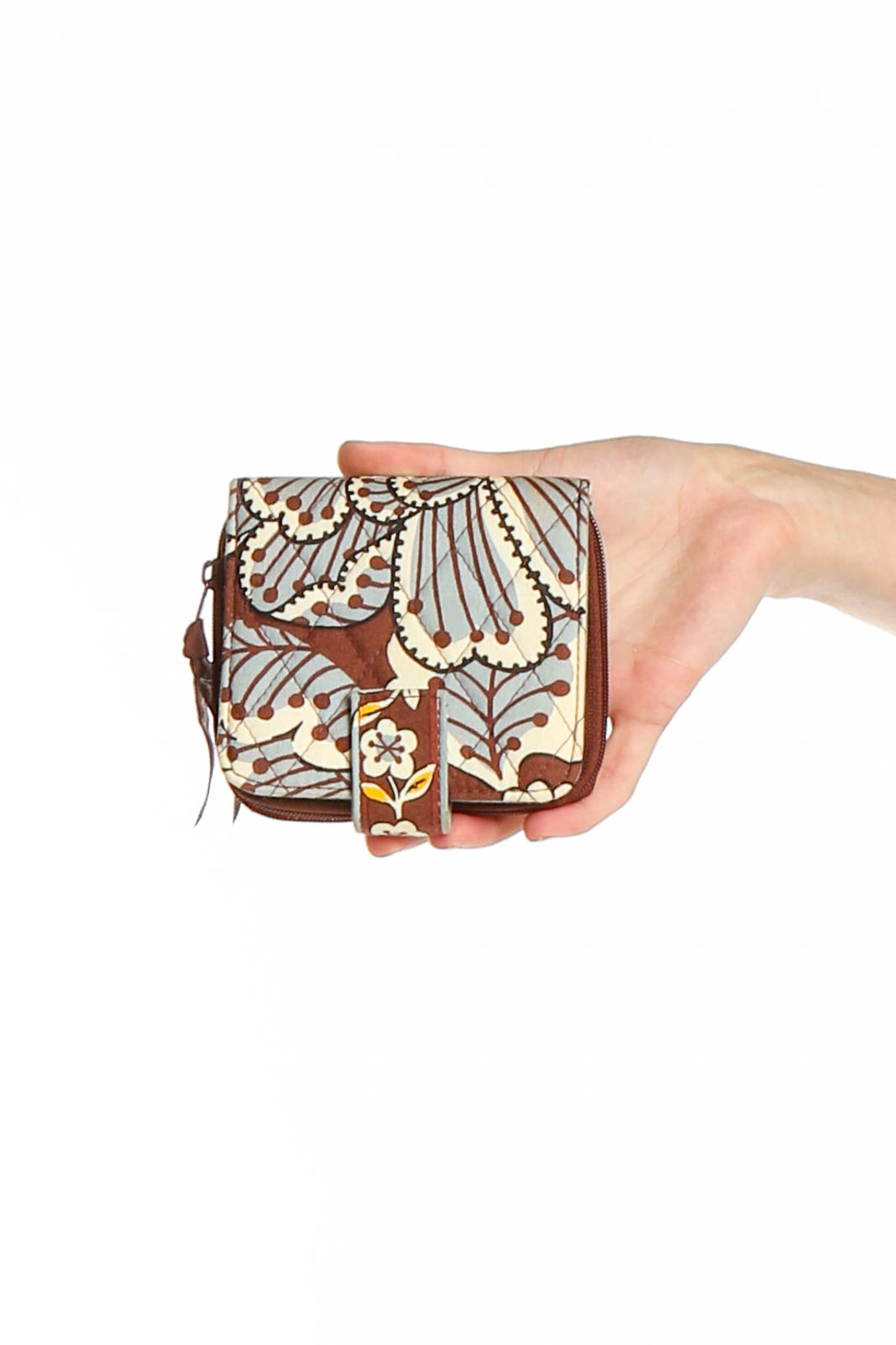 Brown Printed Clutch Front