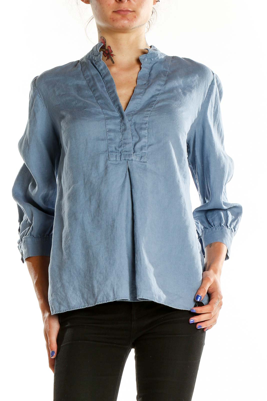 Blue All Day Wear Top Front