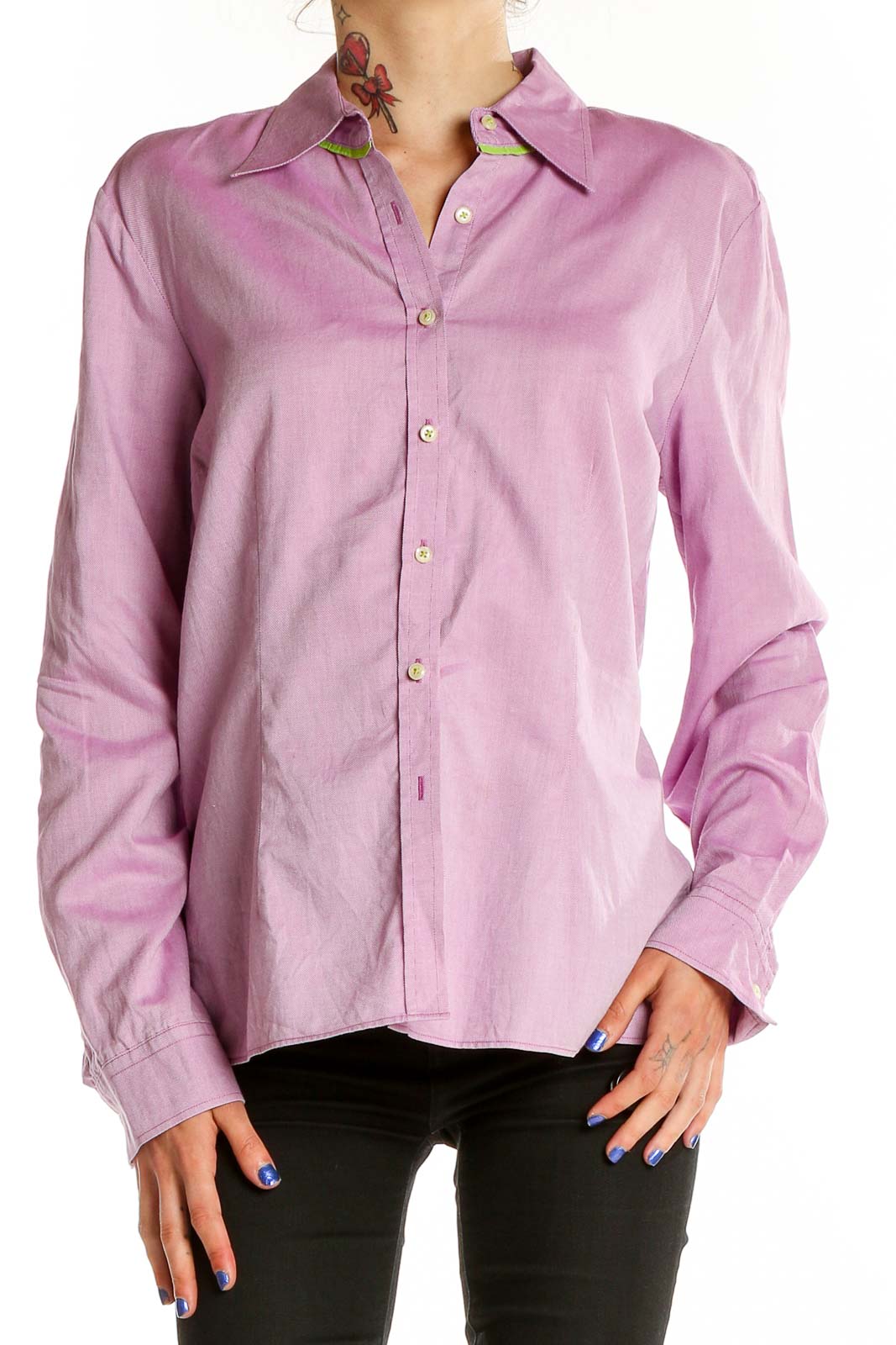 Pink Formal Top Front