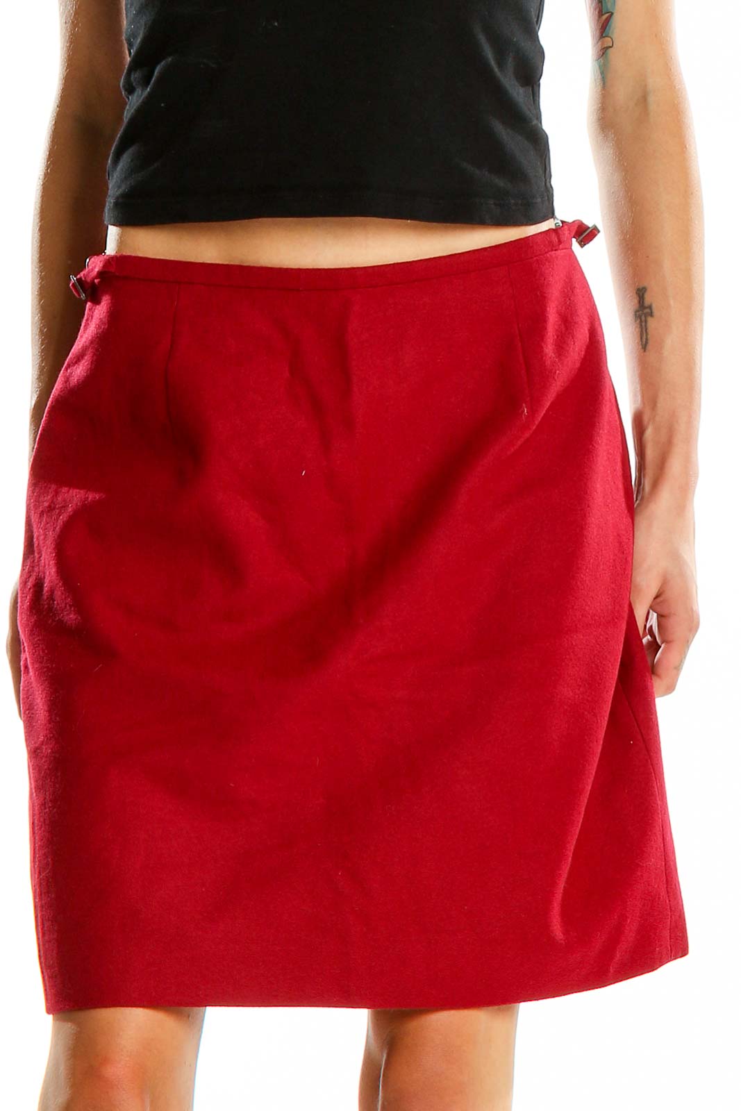 Red Skirt Front