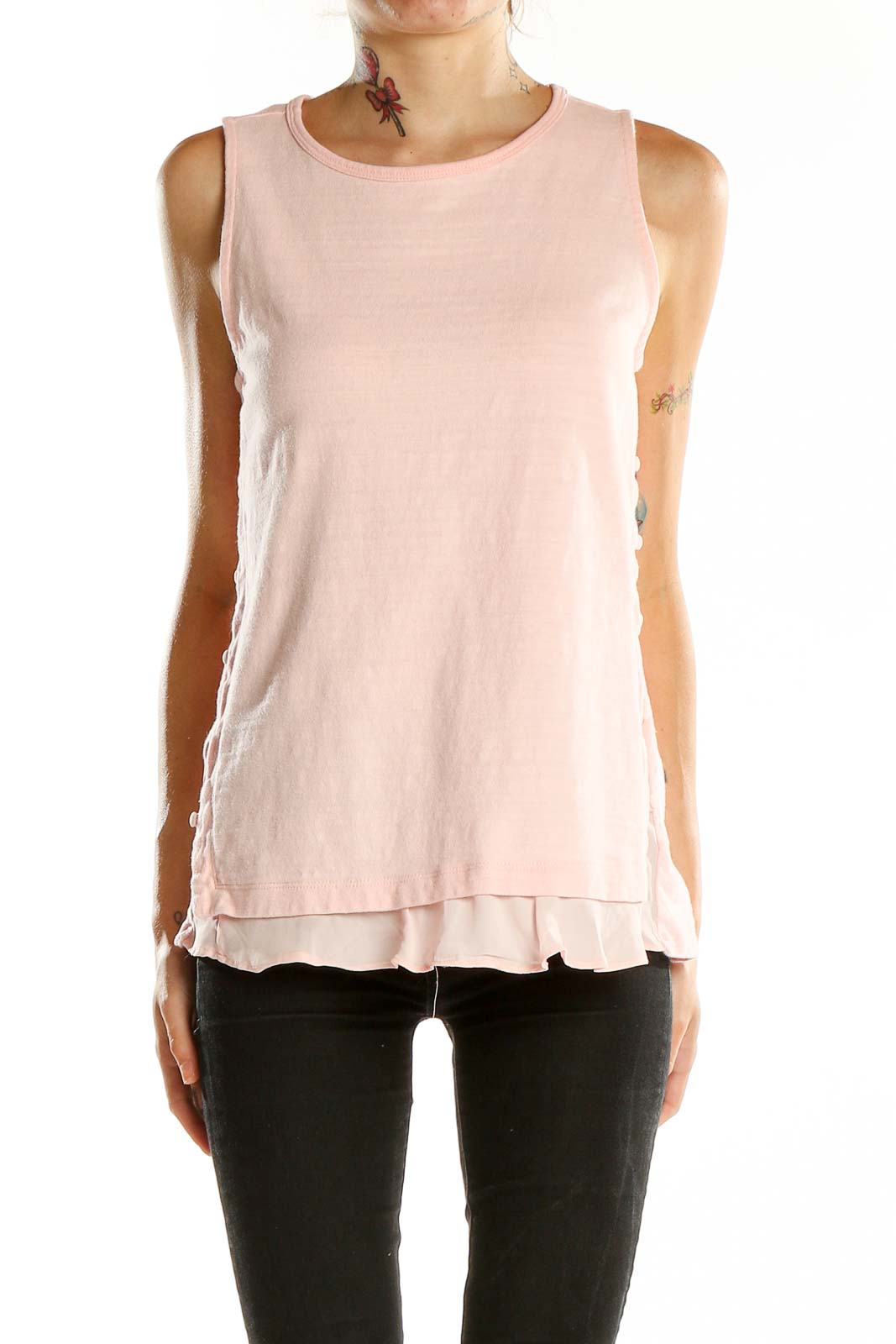 Pink Layered Top Front