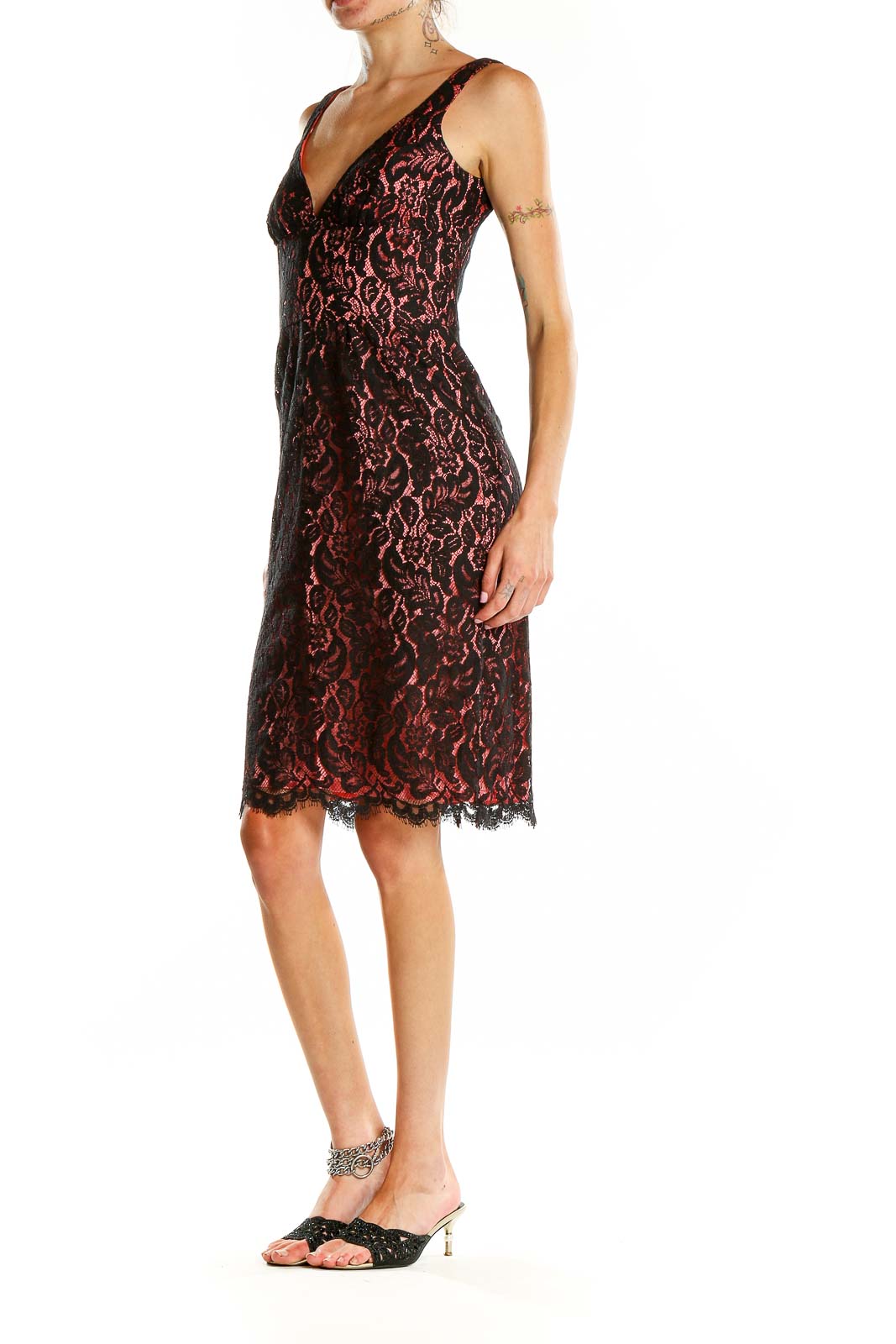 Trina turk hotsell black lace dress