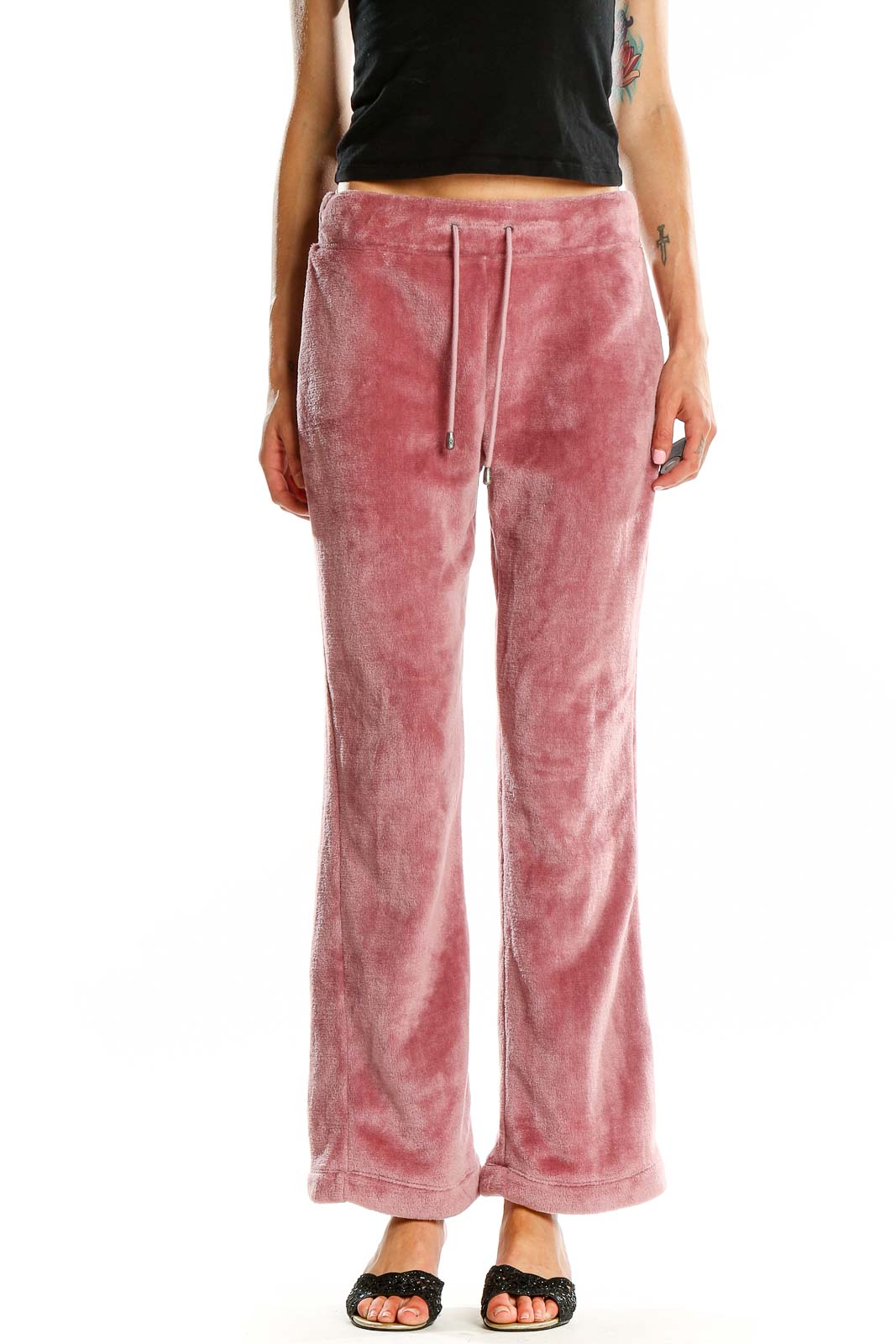 Pink Fuzzy Pants Front