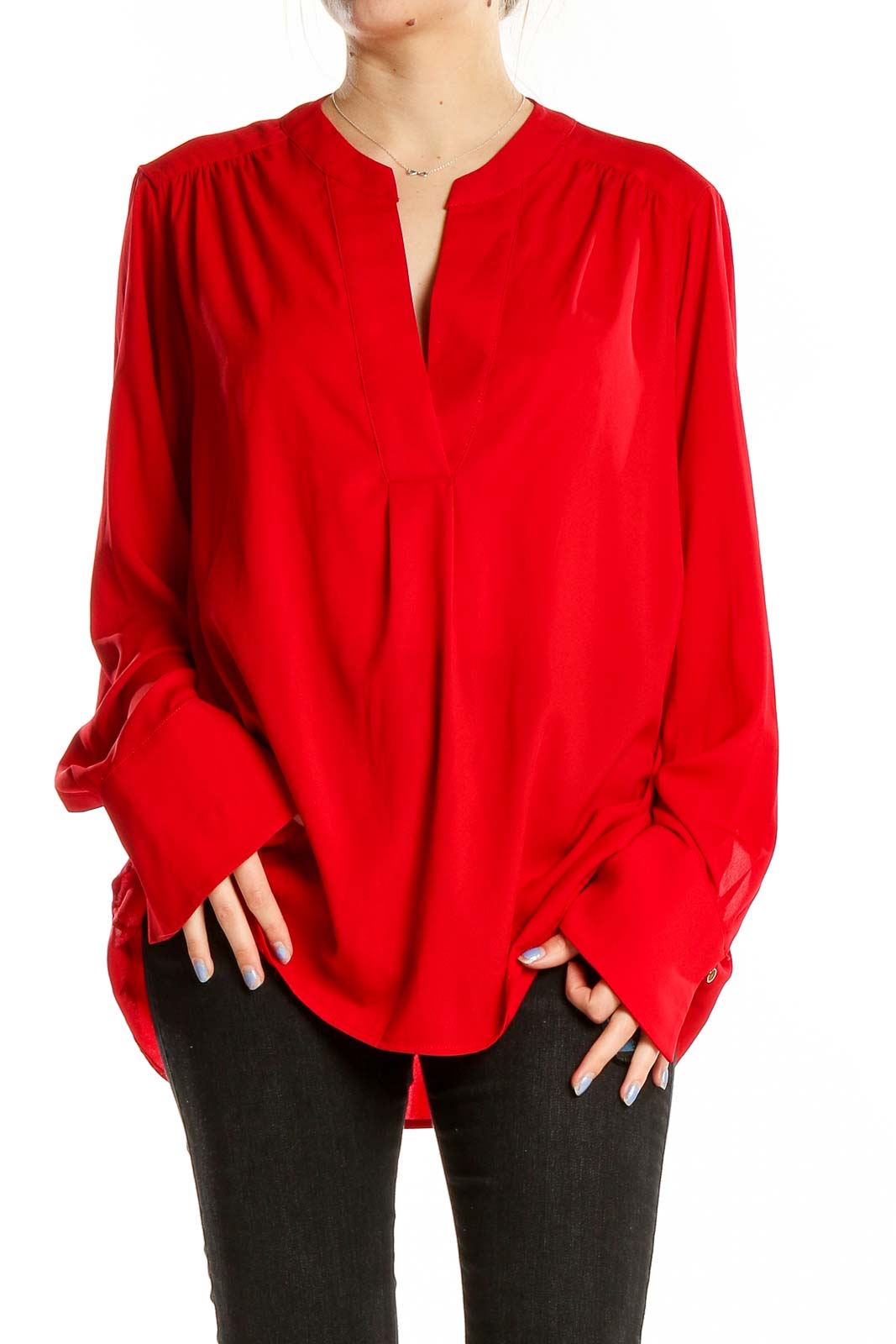 Red Solid Top Front