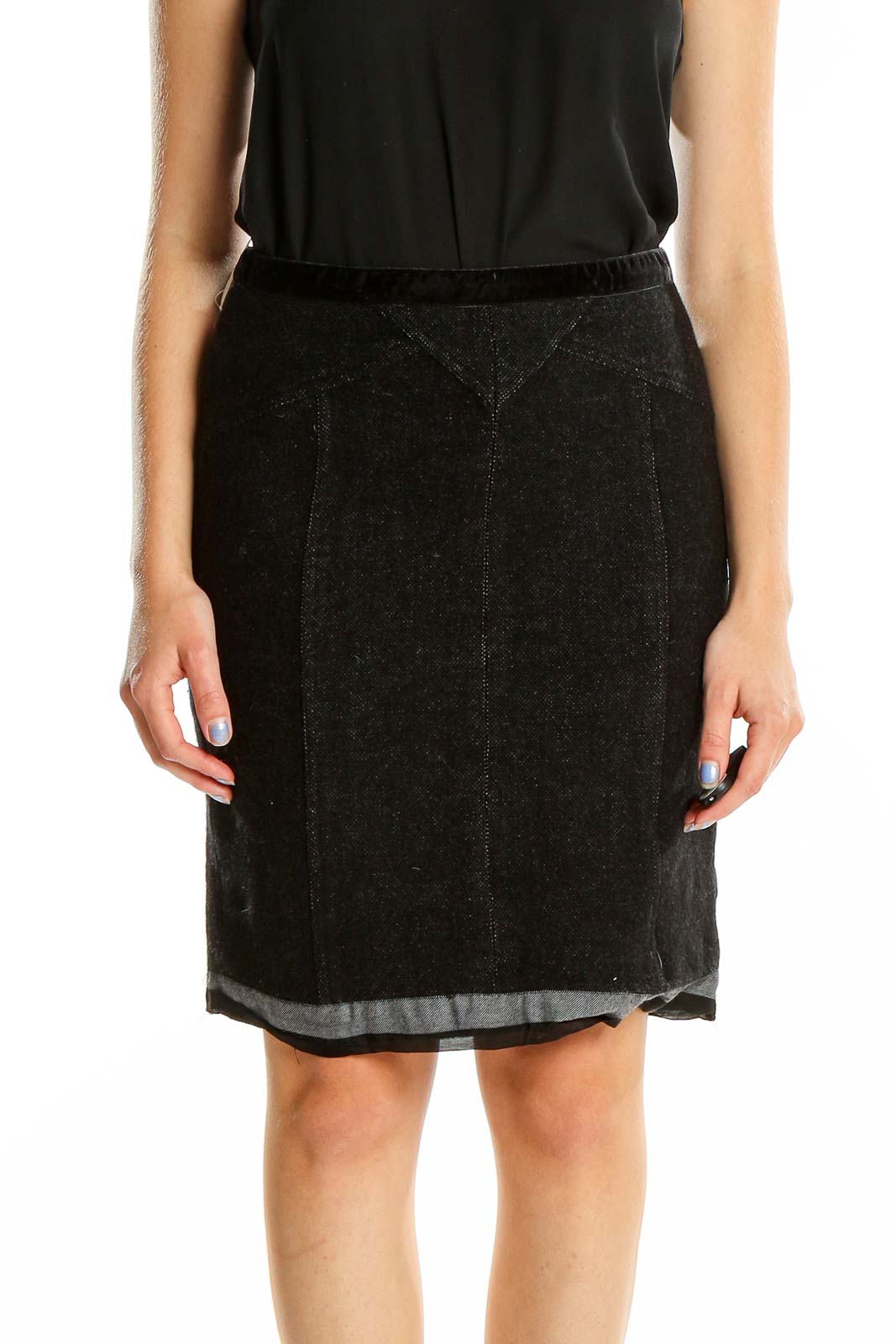 Black Skirt Front