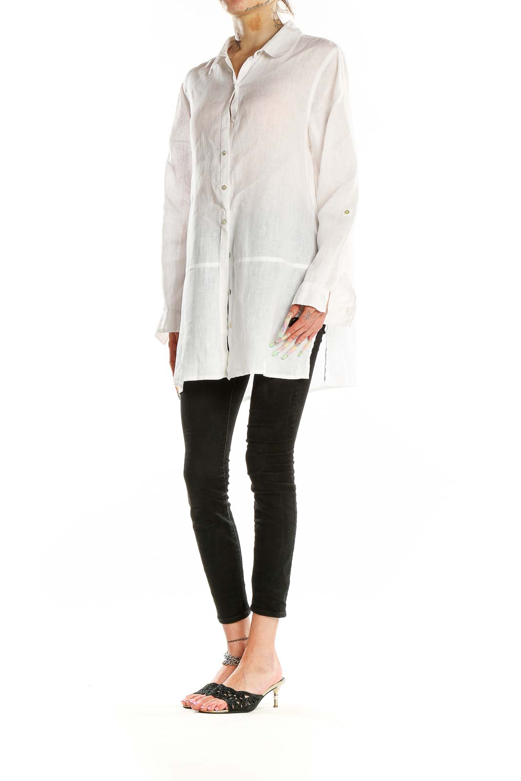 Tahari hot sale linen shirt