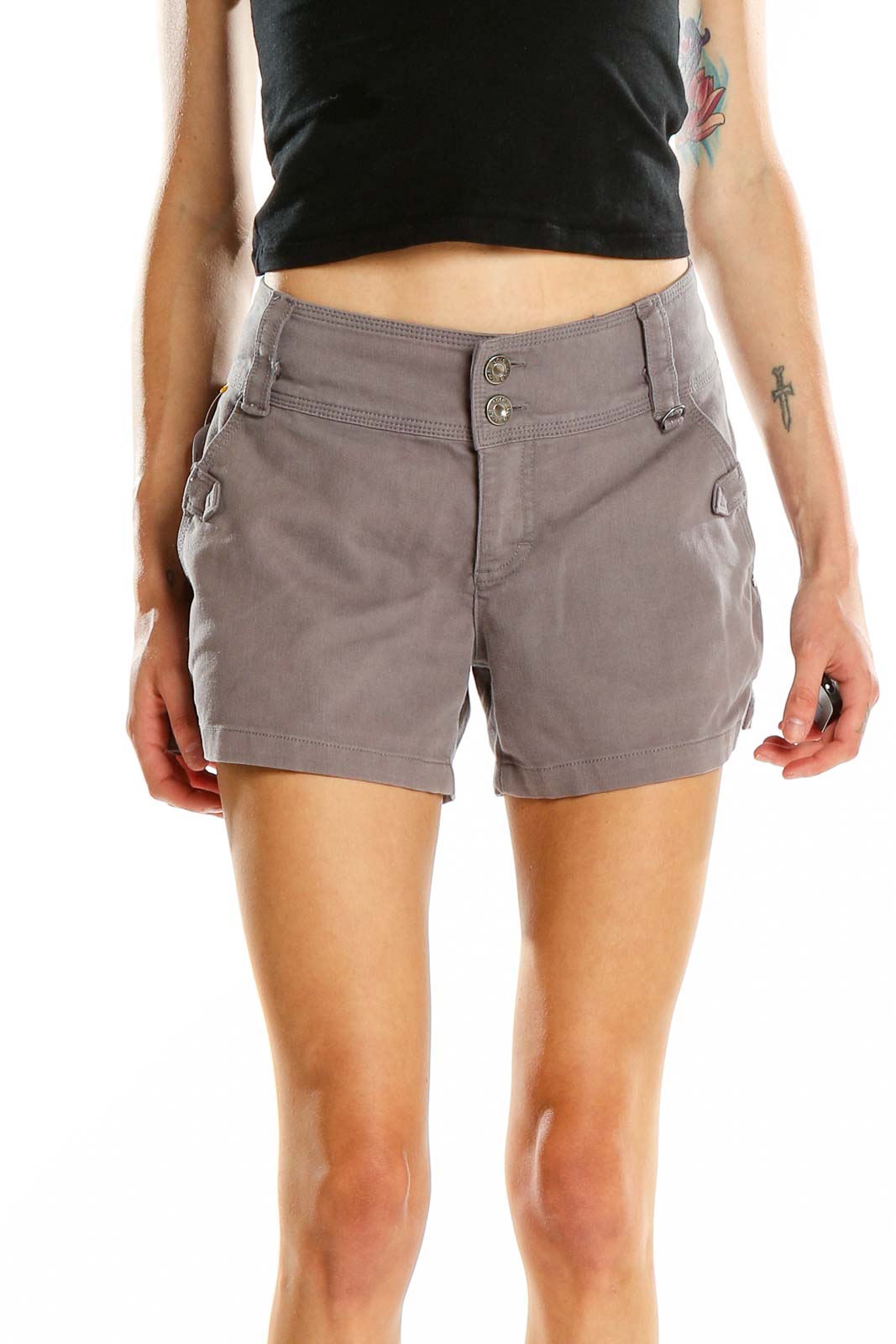 Gray Shorts Front