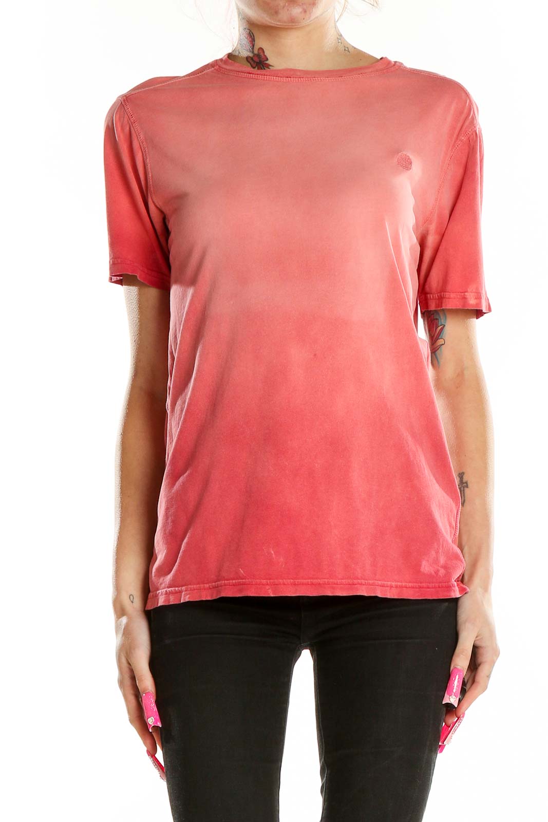 Pink Tie Dye T-Shirt Front