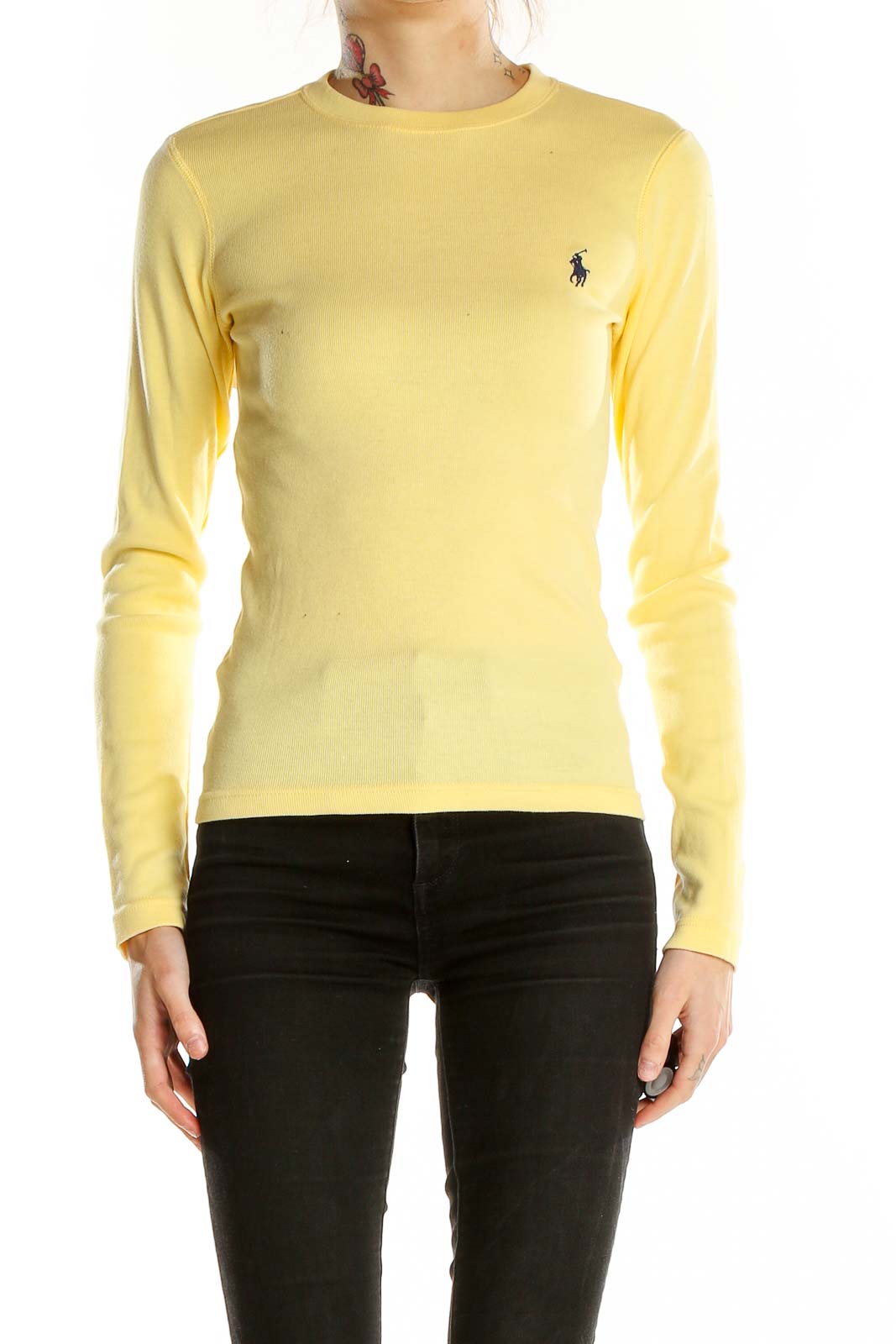 Yellow Long Sleeve Top Front