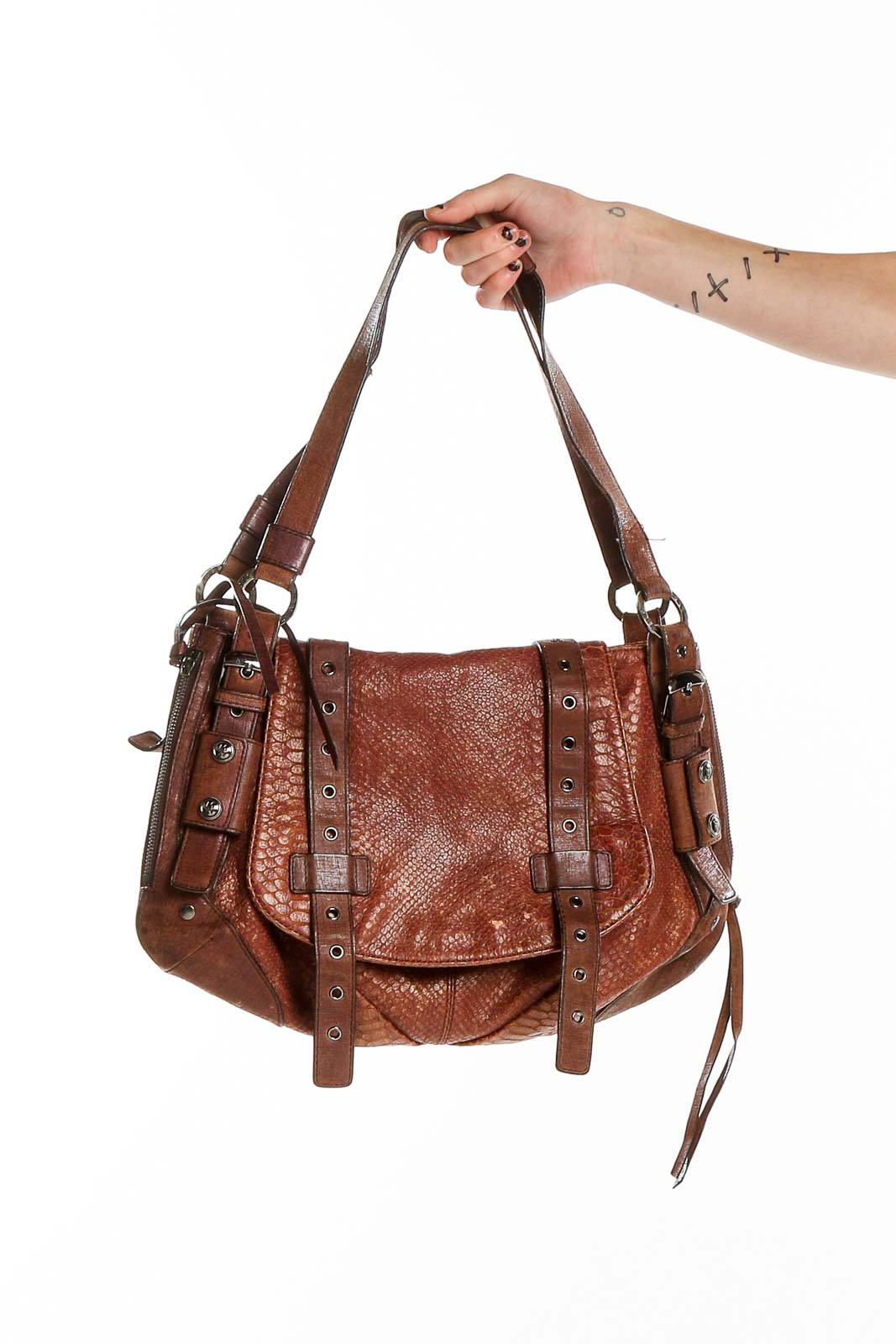 Brown Messenger Bag Front