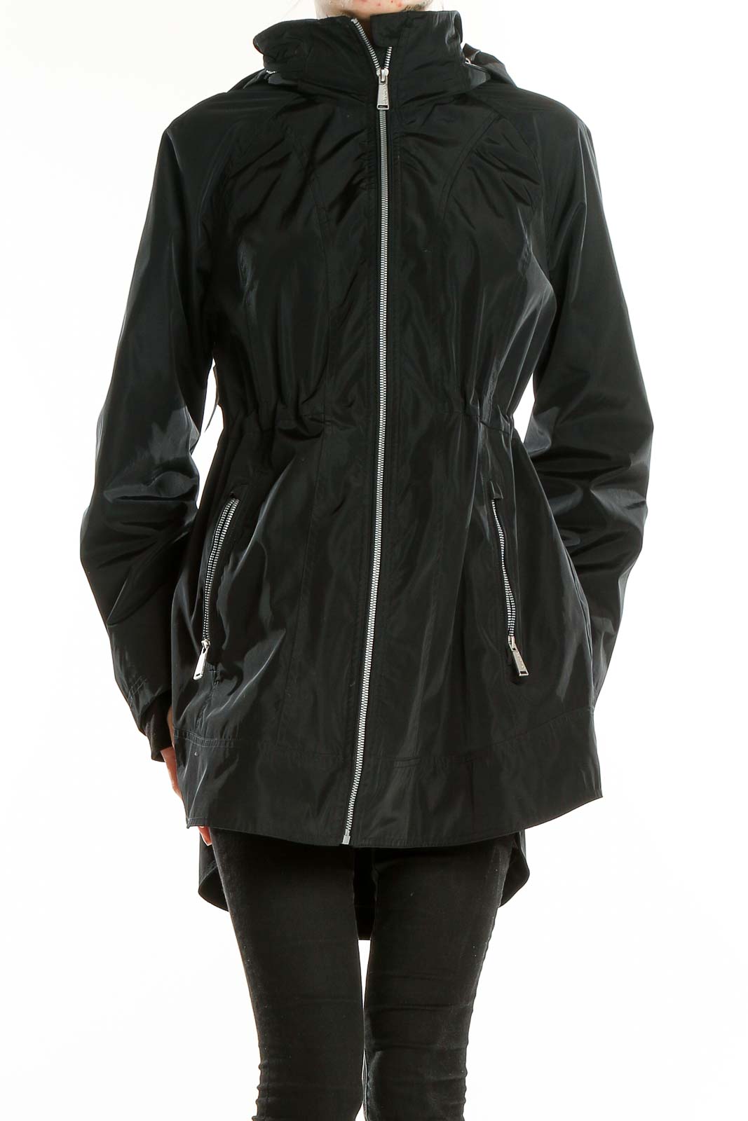 Black Rain Jacket Front