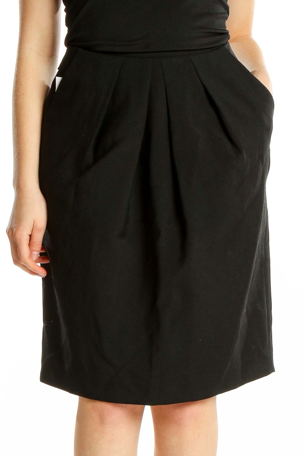 Black Pencil Skirt Front