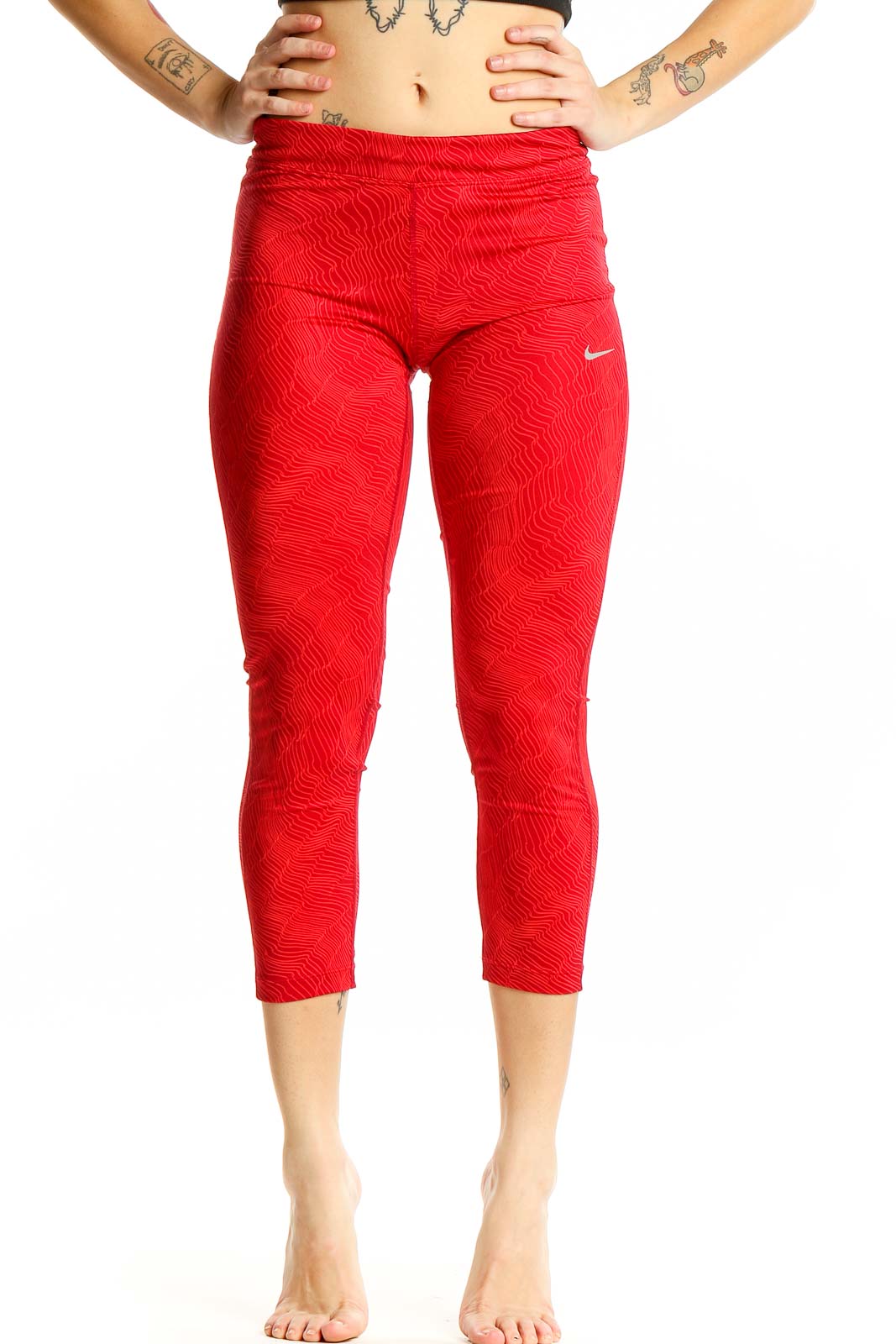 Red Skinny Pants Front