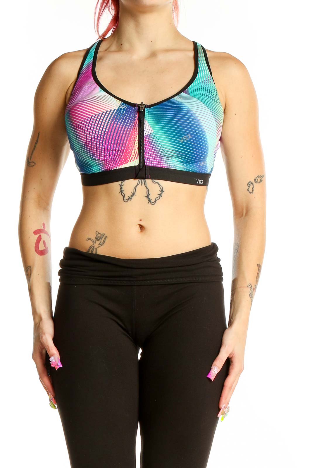 Multi Color Sports Top Front