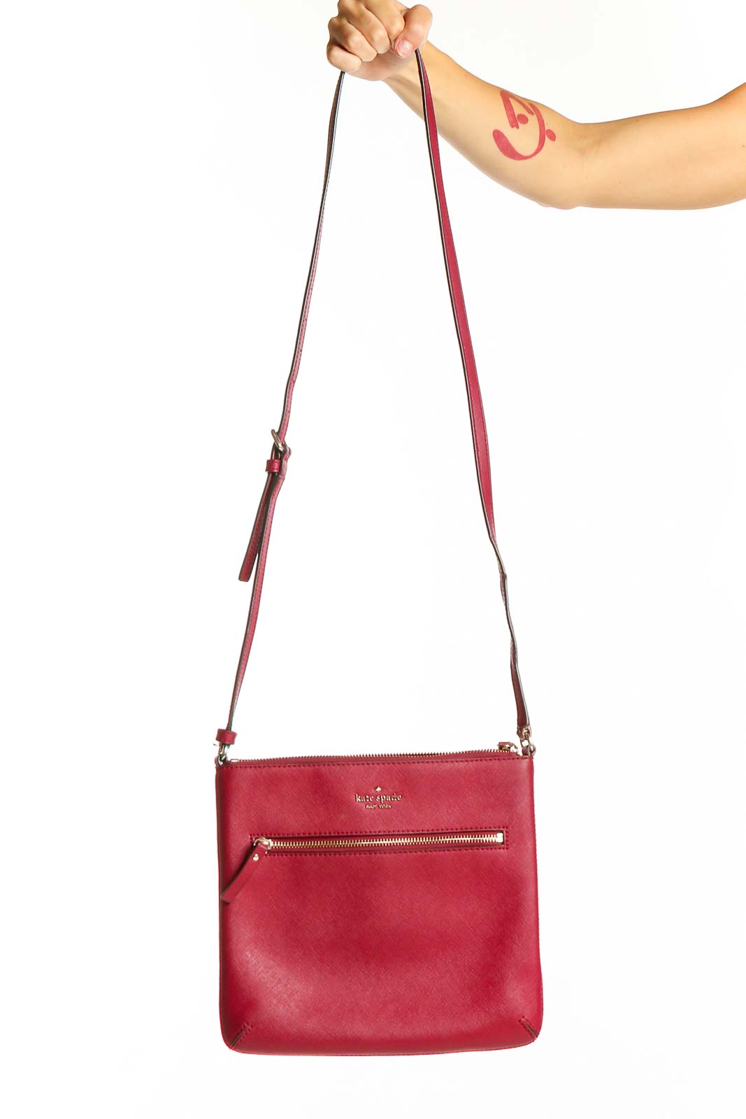 Red Plain Bag Front