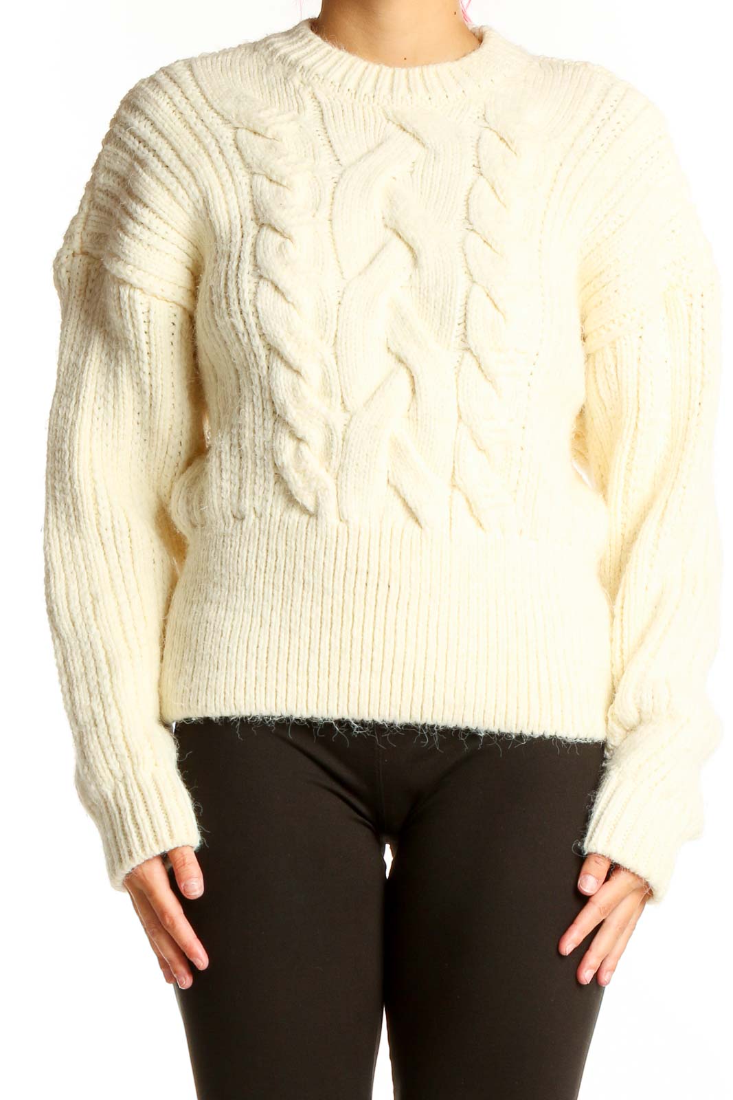 Beige Sweater Front