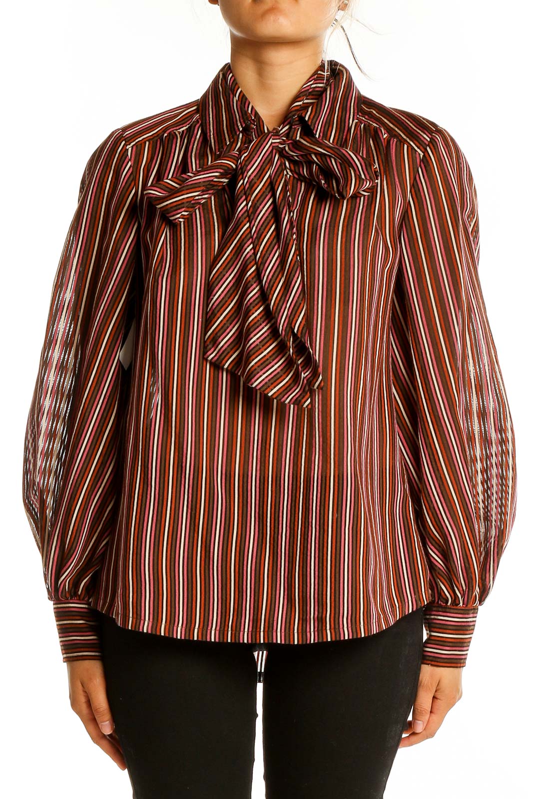 Brown Bengal Stripes Shirt Front