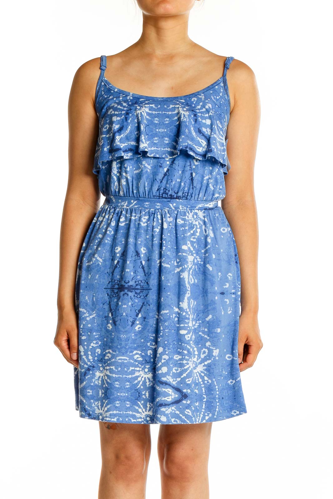 Blue Holiday Bohemian Dress Front