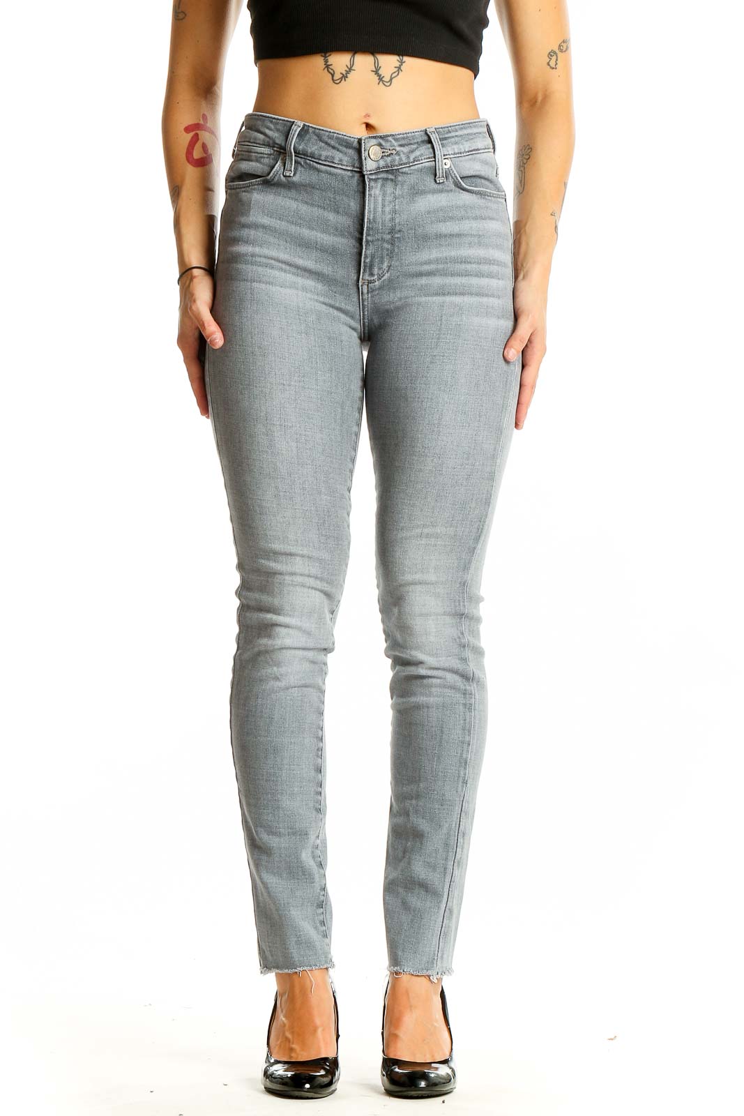 Light Blue Skinny Jeans Front