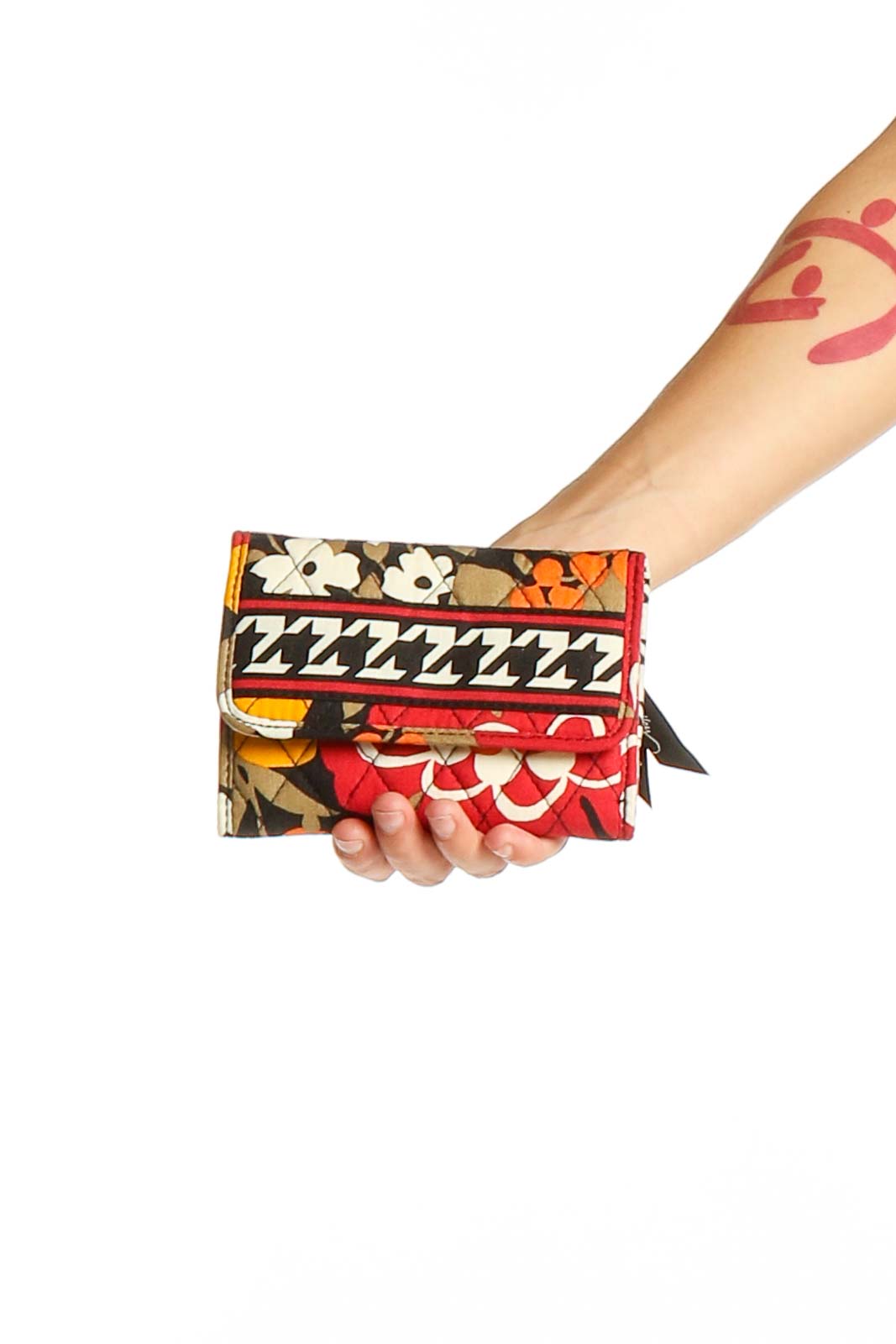 Multicolor Floral Print Clutch Front