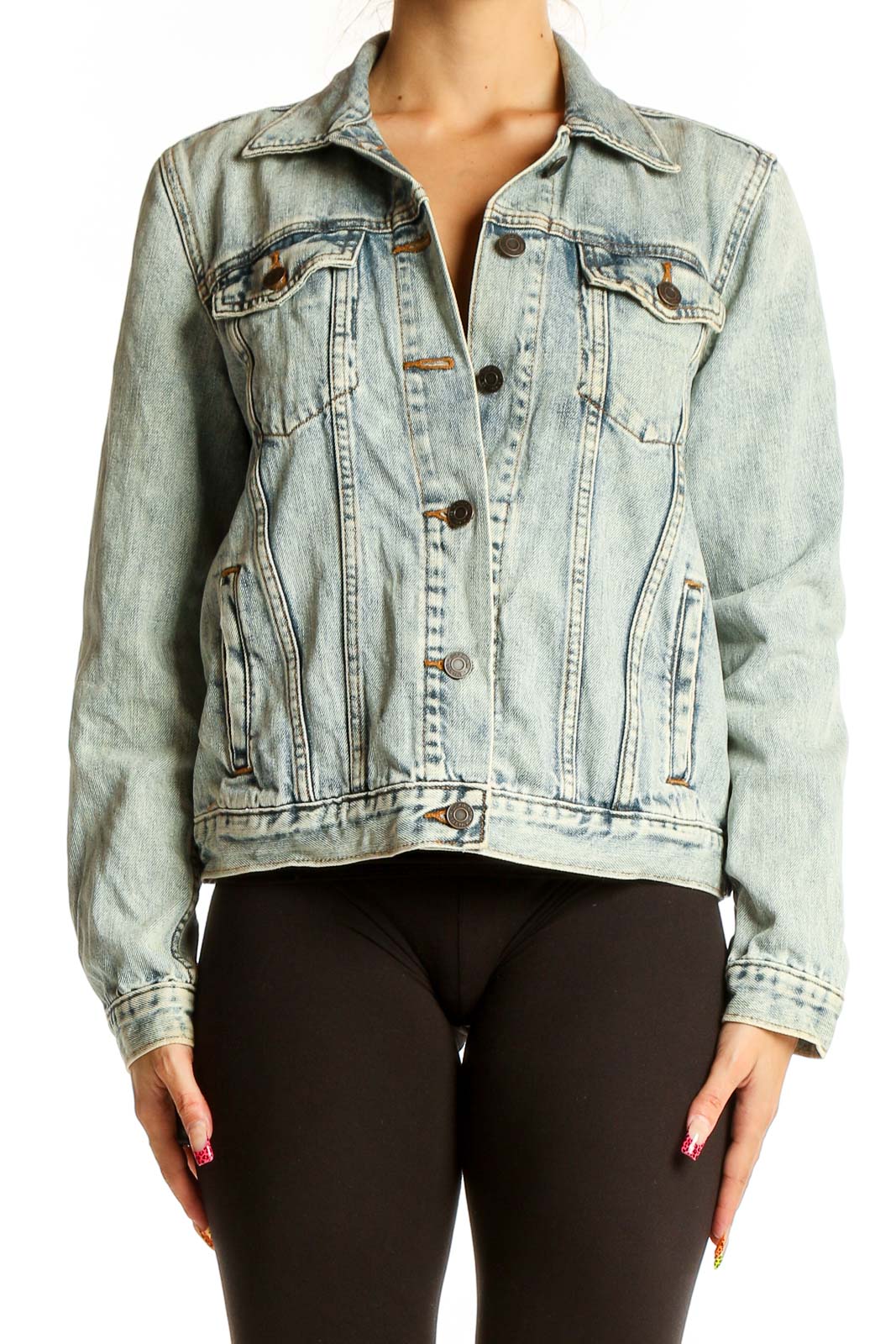 Light Blue Denim Jacket Front