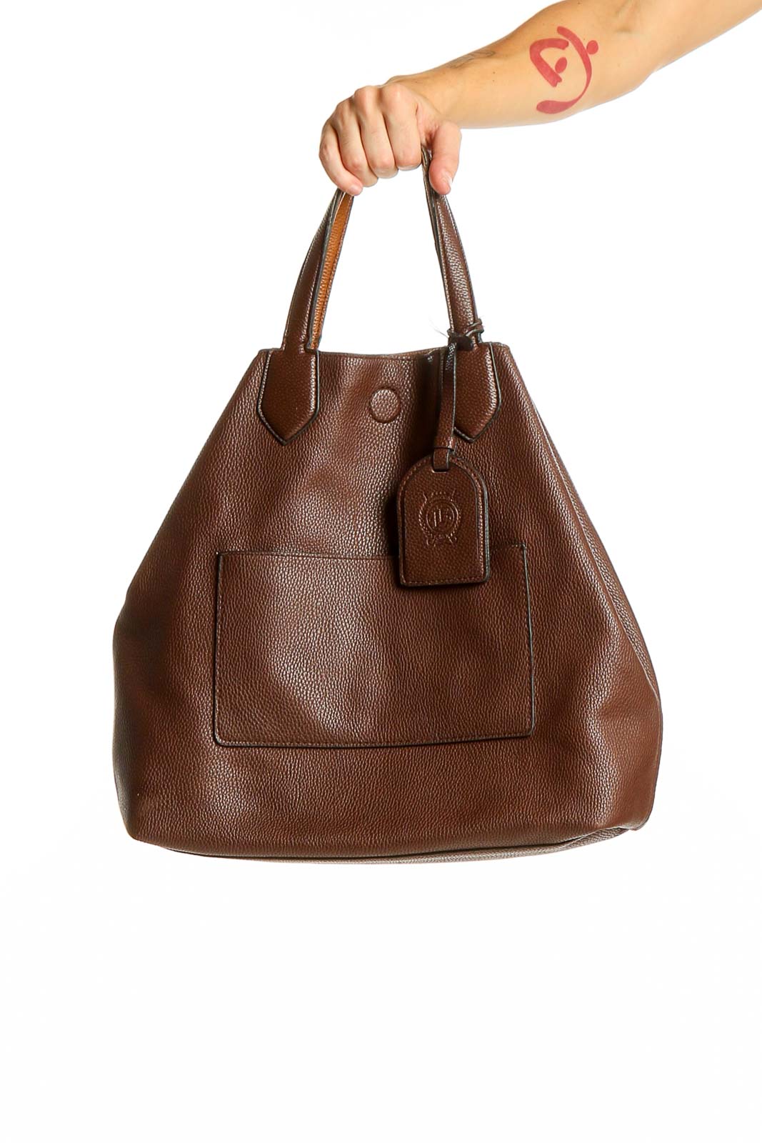 Brown Tote Bag Front