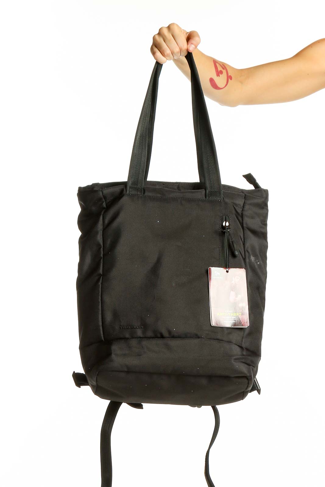 Black Versatile Travel Backpack Front