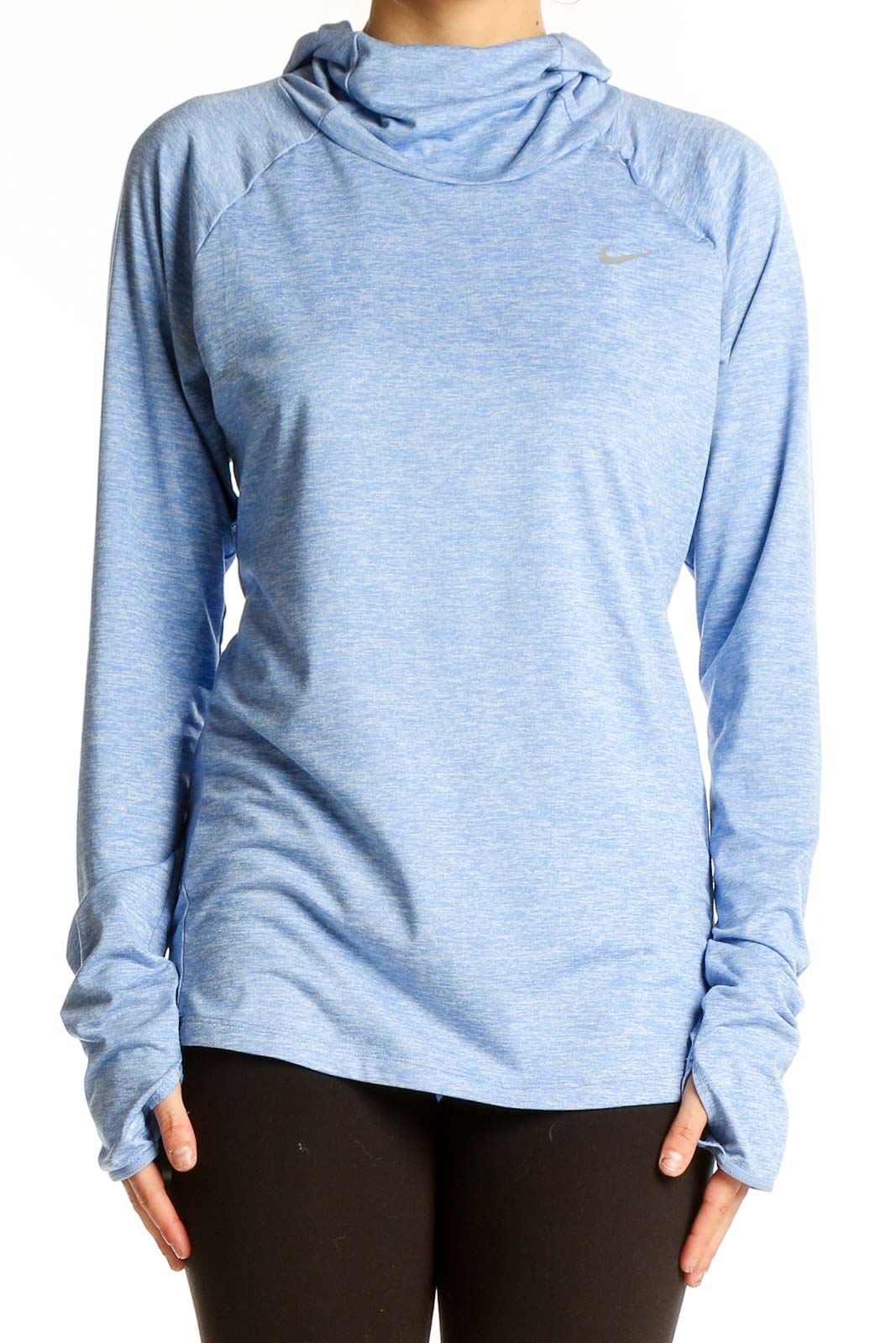 Light Blue Nike Performance Hoodie Front