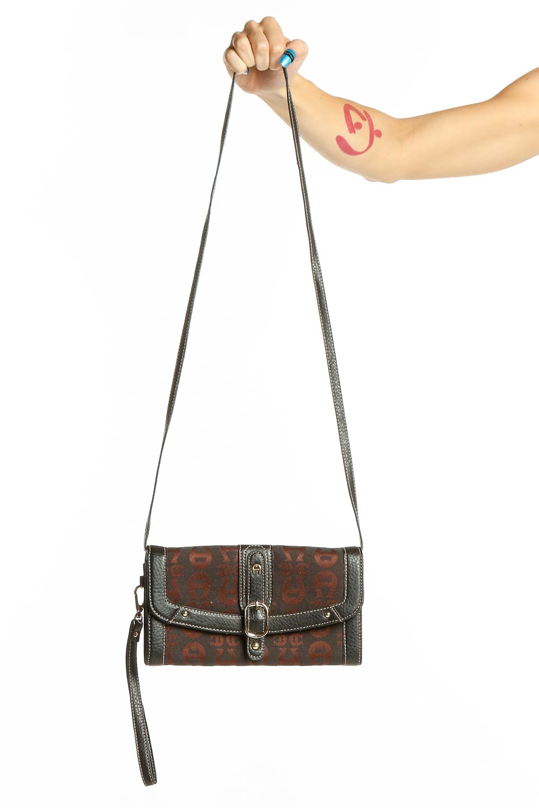 Brown Monogram Clutch Wallet Front