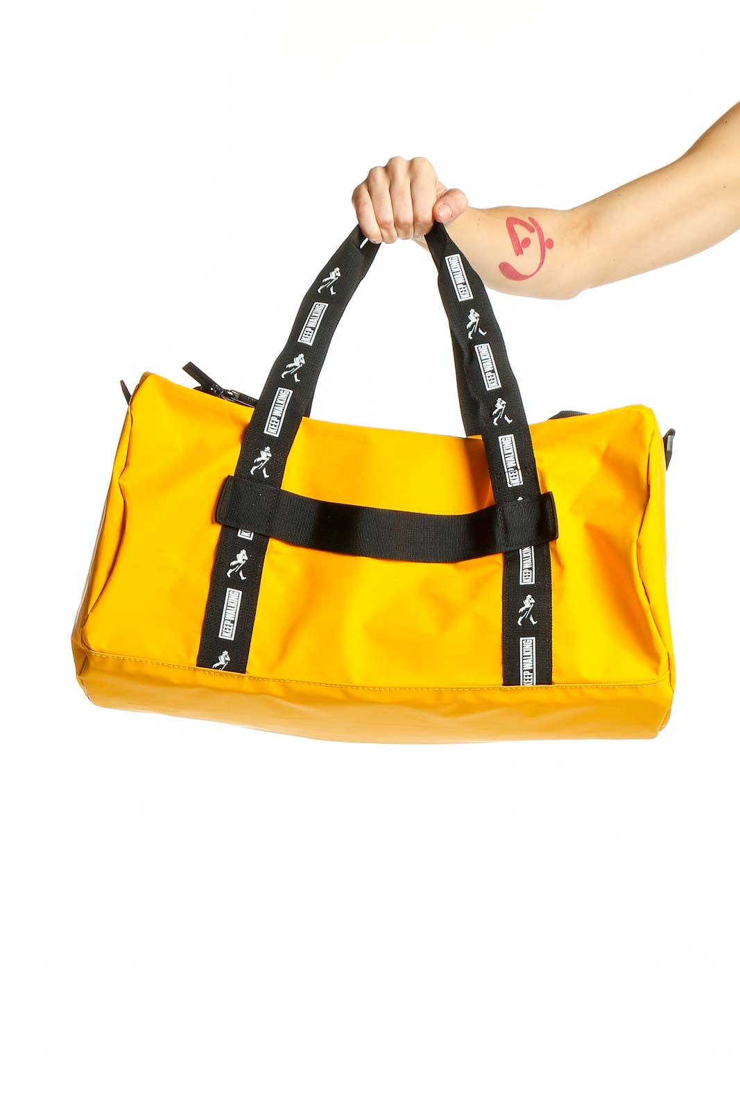 Yellow Sporty Messenger Bag Front