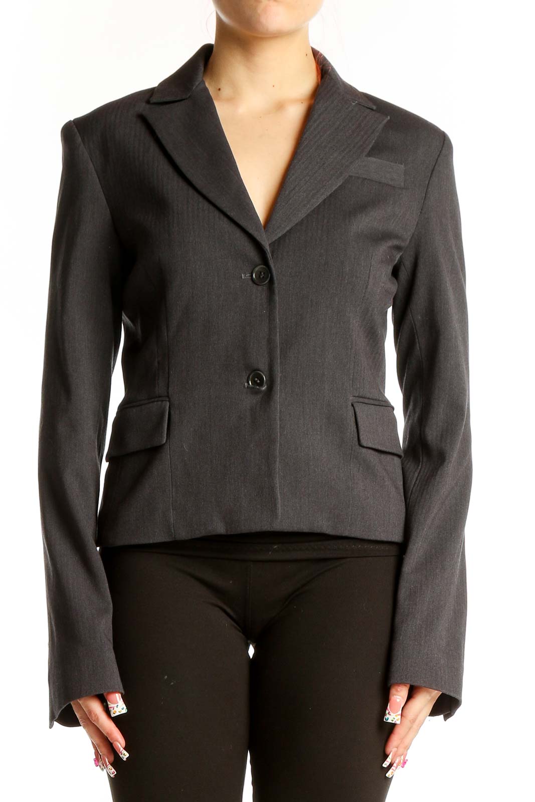 Gray Professional Blazer Front
