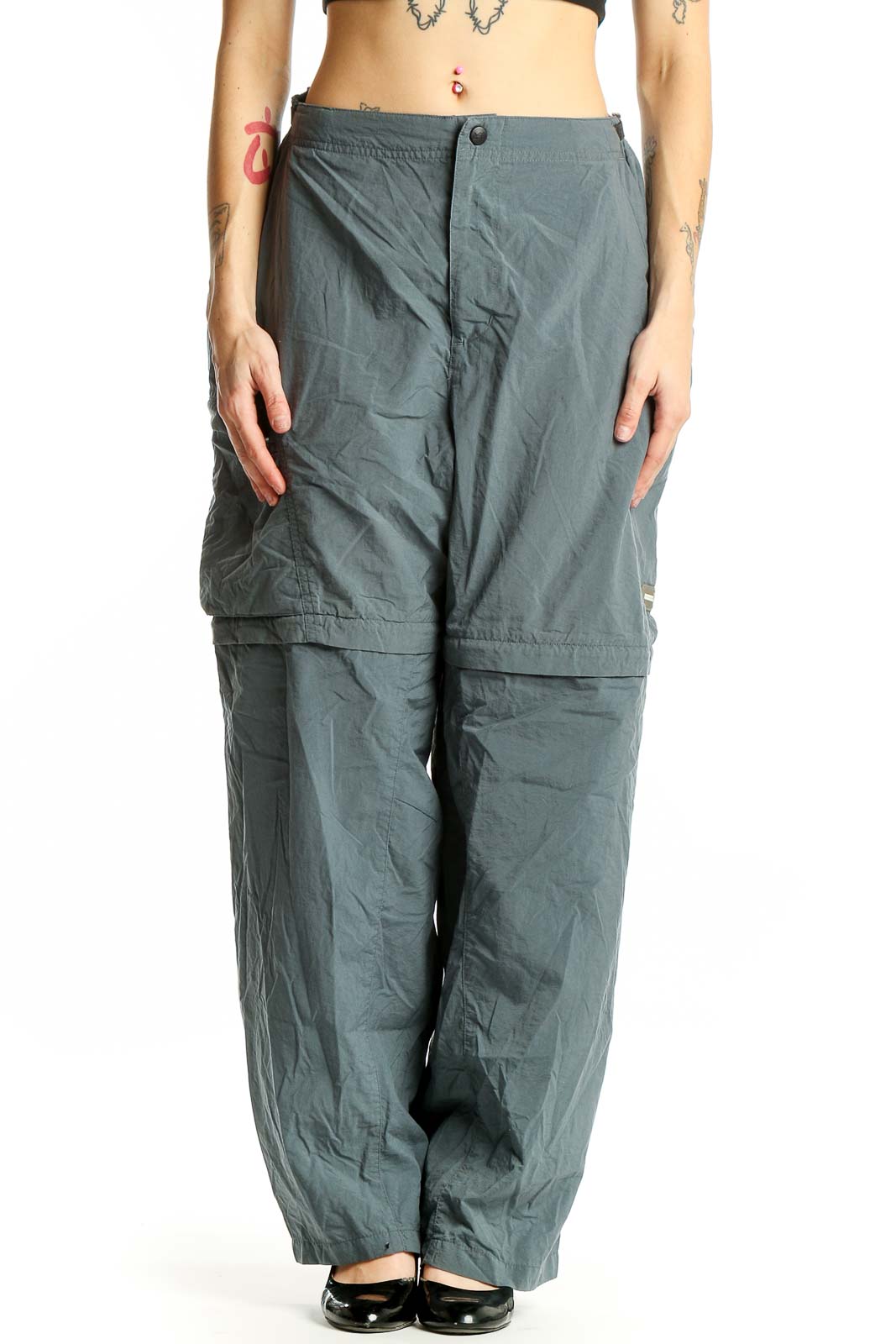 Sage Green Convertible Cargo Pants Front