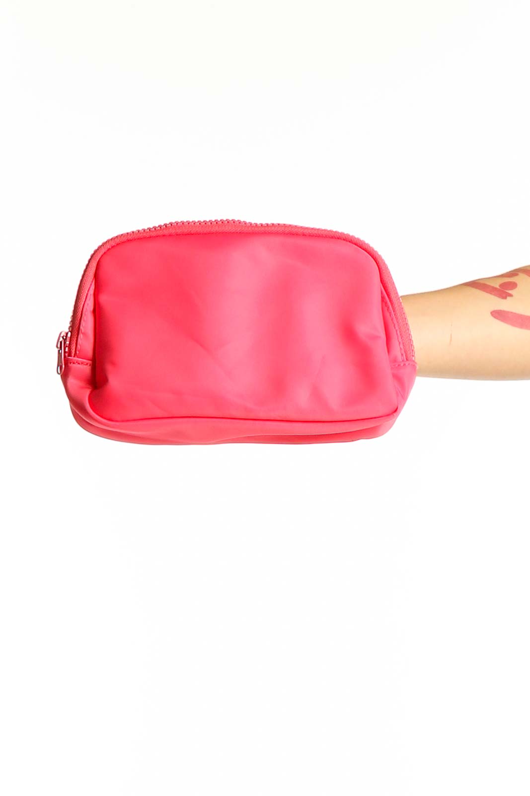 Pink Compact Crossbody Bag Front